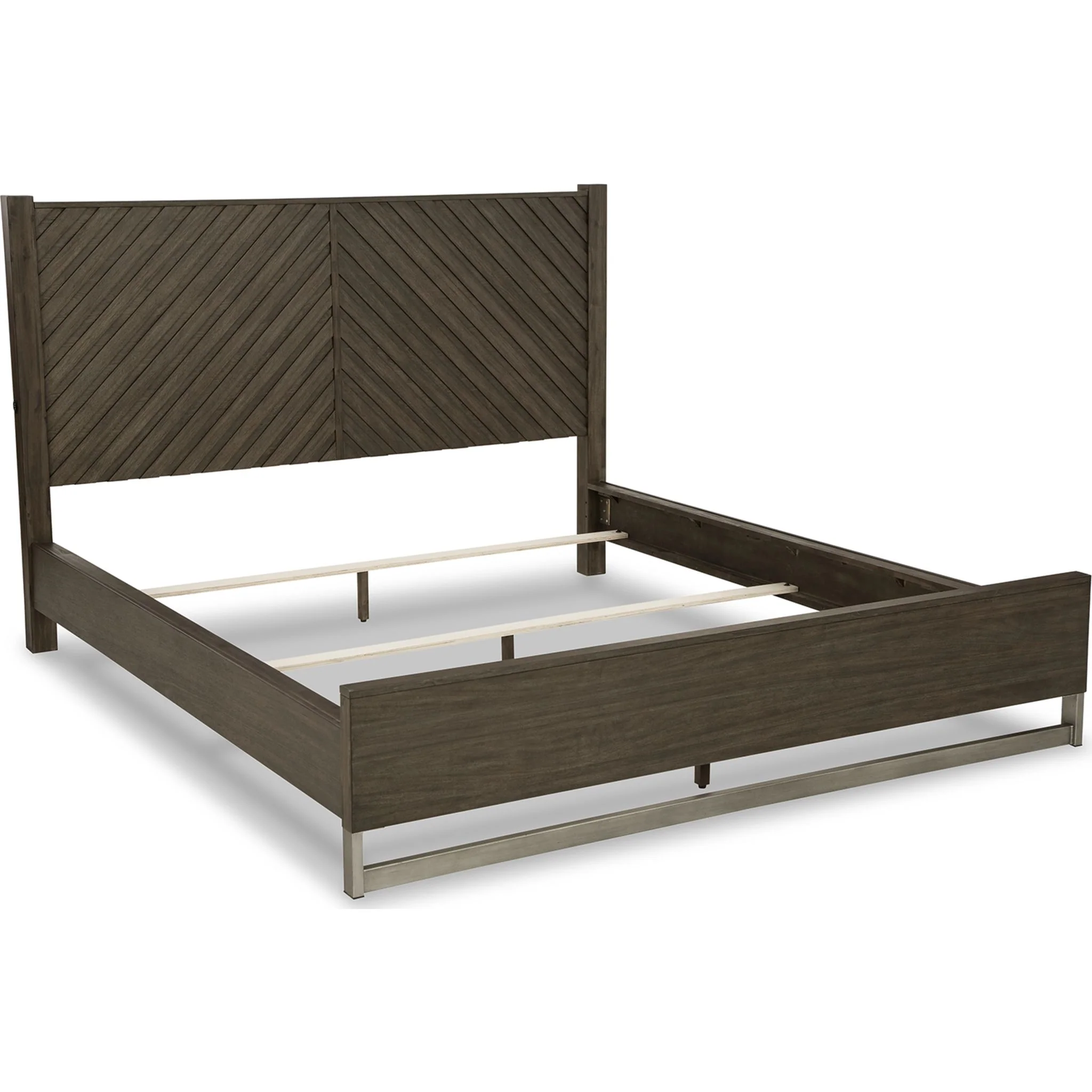 Arkenton Queen Panel Bed - Grayish Brown - Image 3