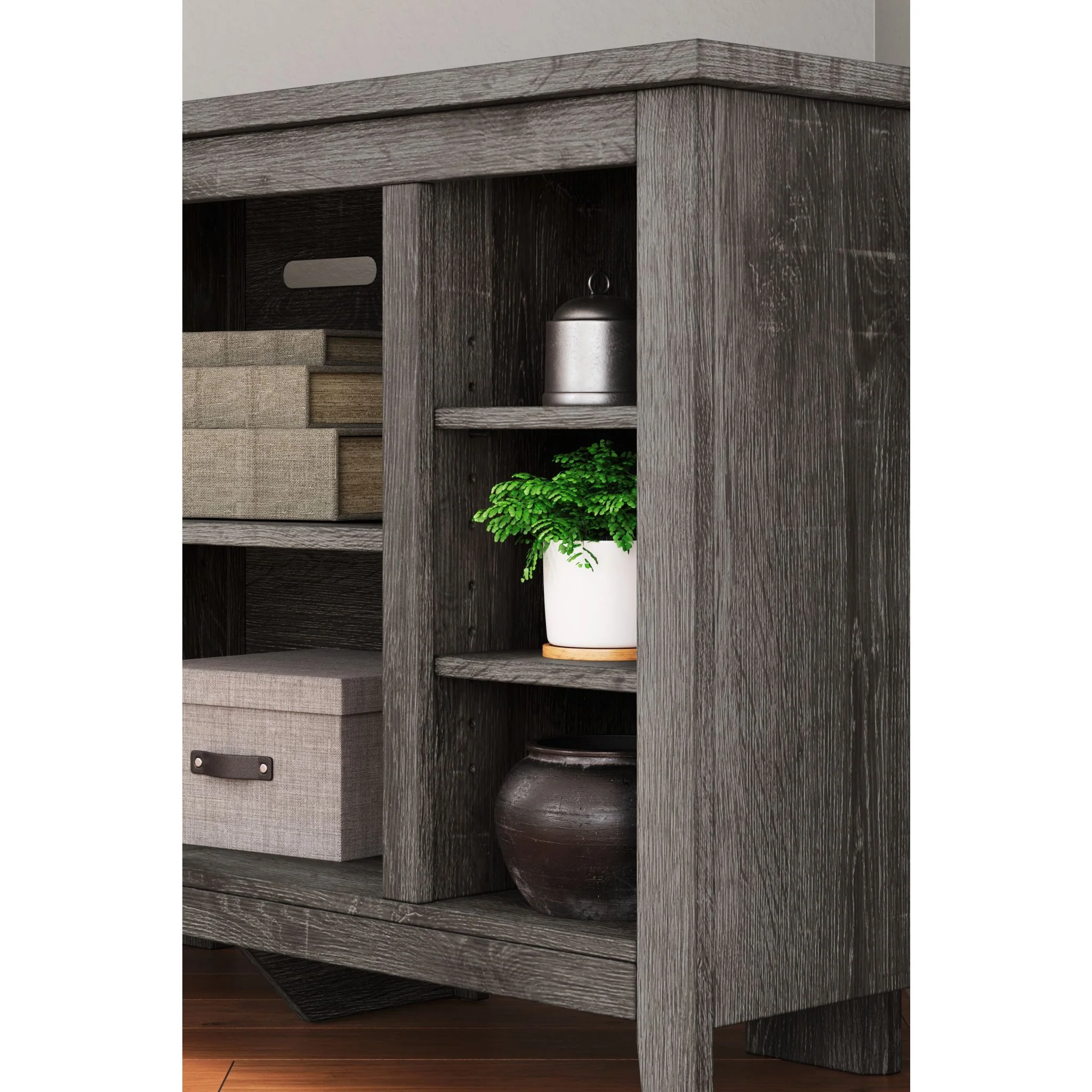 Arlenbry Corner TV Stand - Gray - Image 9