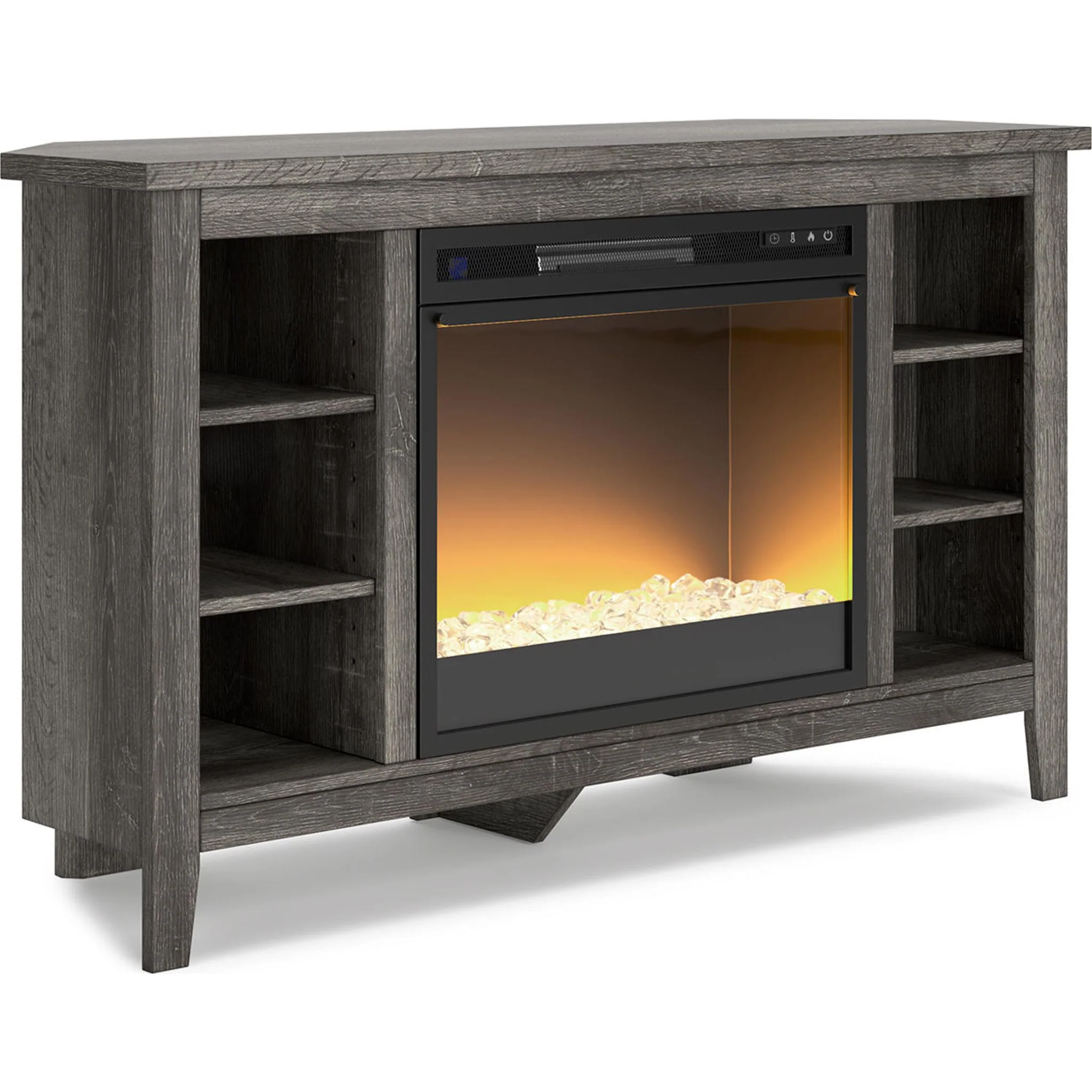 Arlenbry Entertainment Unit with Fireplace - Gray - Image 3