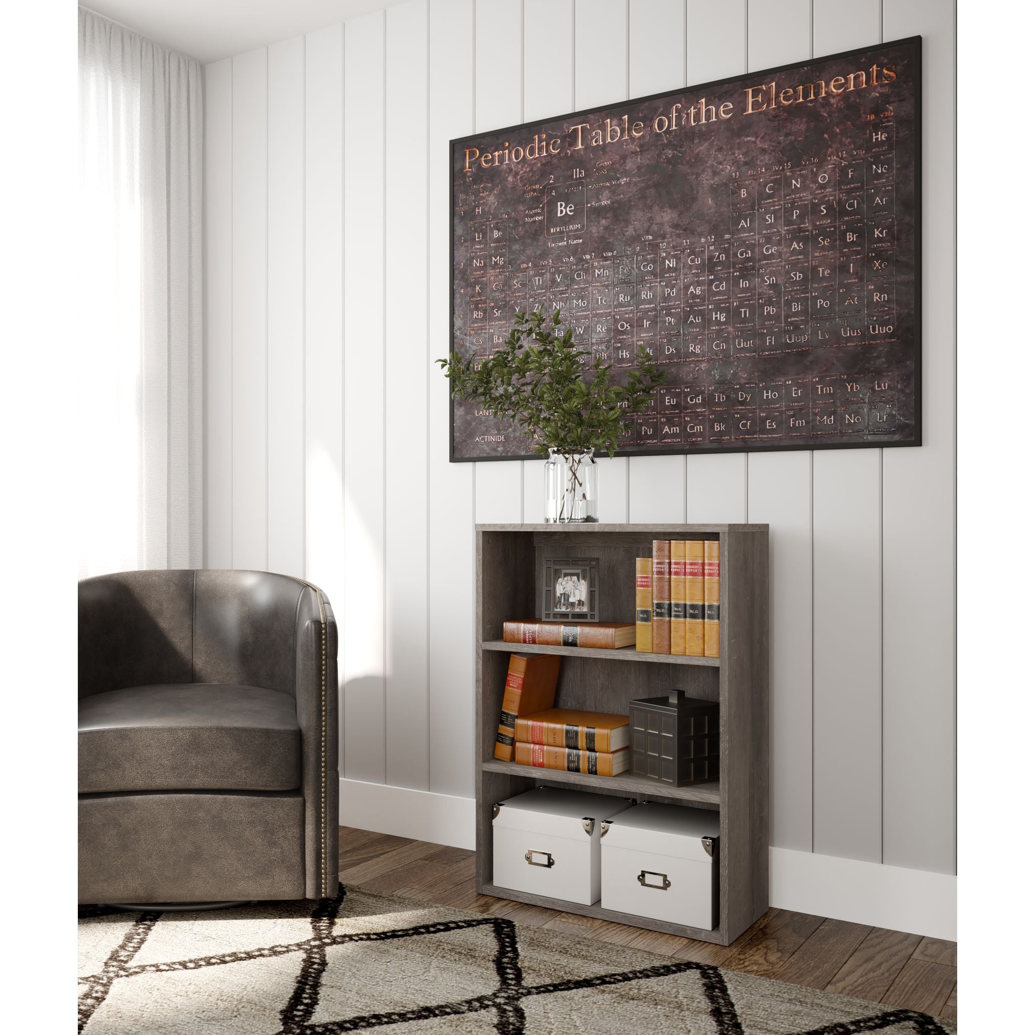 Arlenbry Medium Bookcase - Gray - Image 2