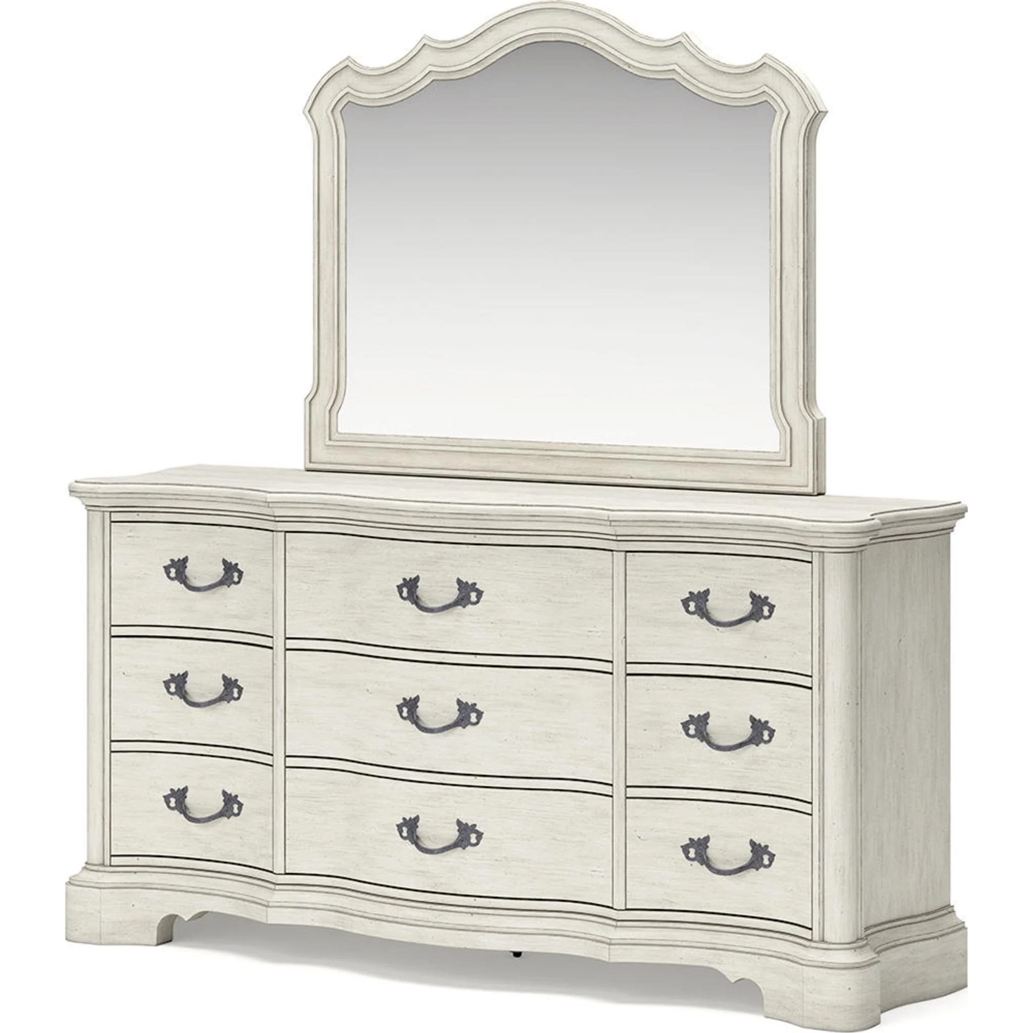 Arlendyne Dresser and Mirror - Antique White - Image 8
