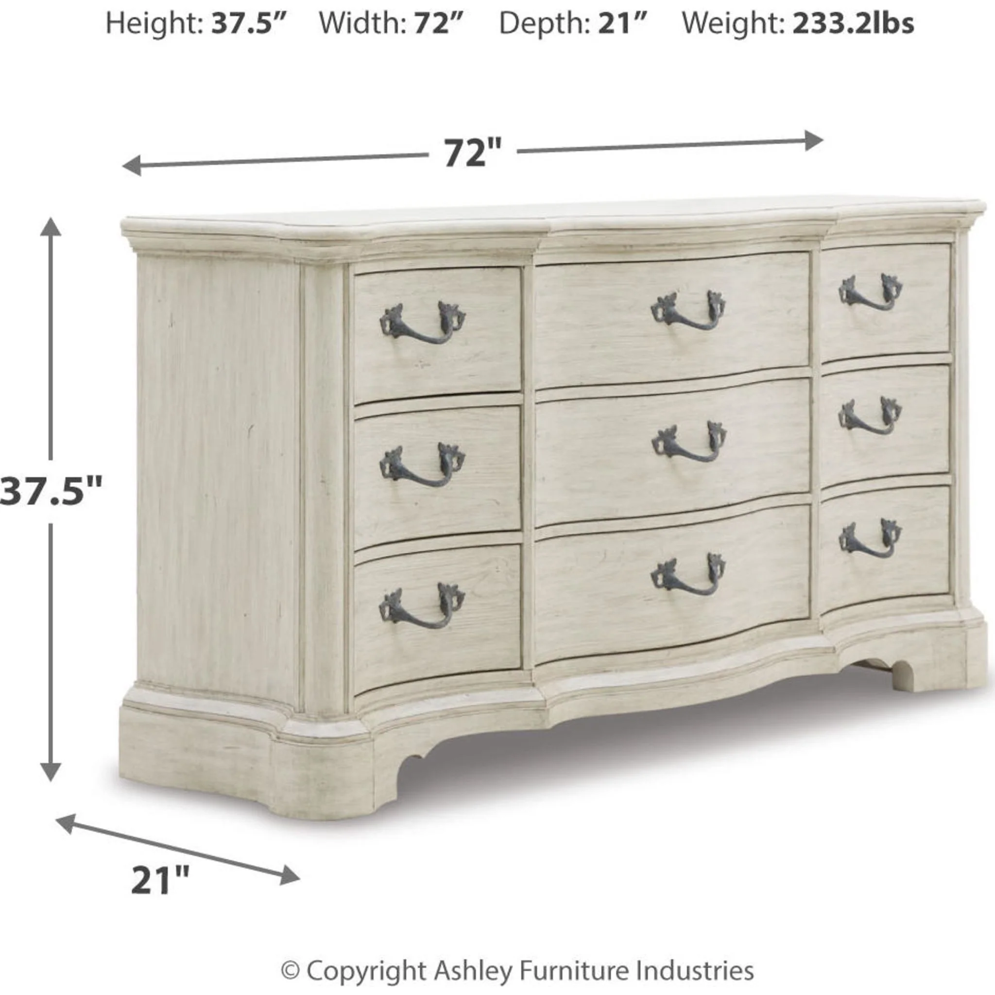 Arlendyne Dresser - Antique White - Image 13