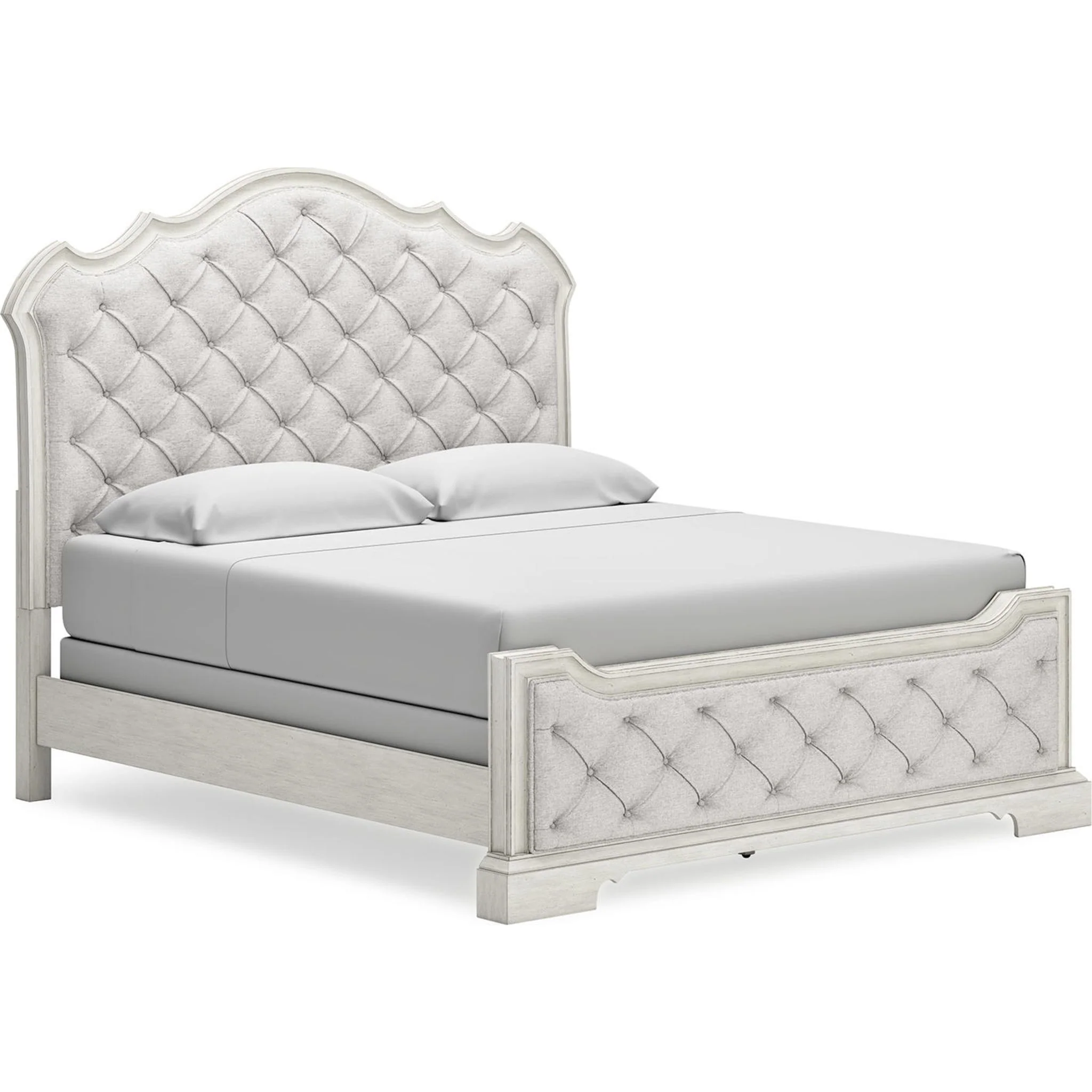 Arlendyne Upholstered Bed - Antique White - Image 13
