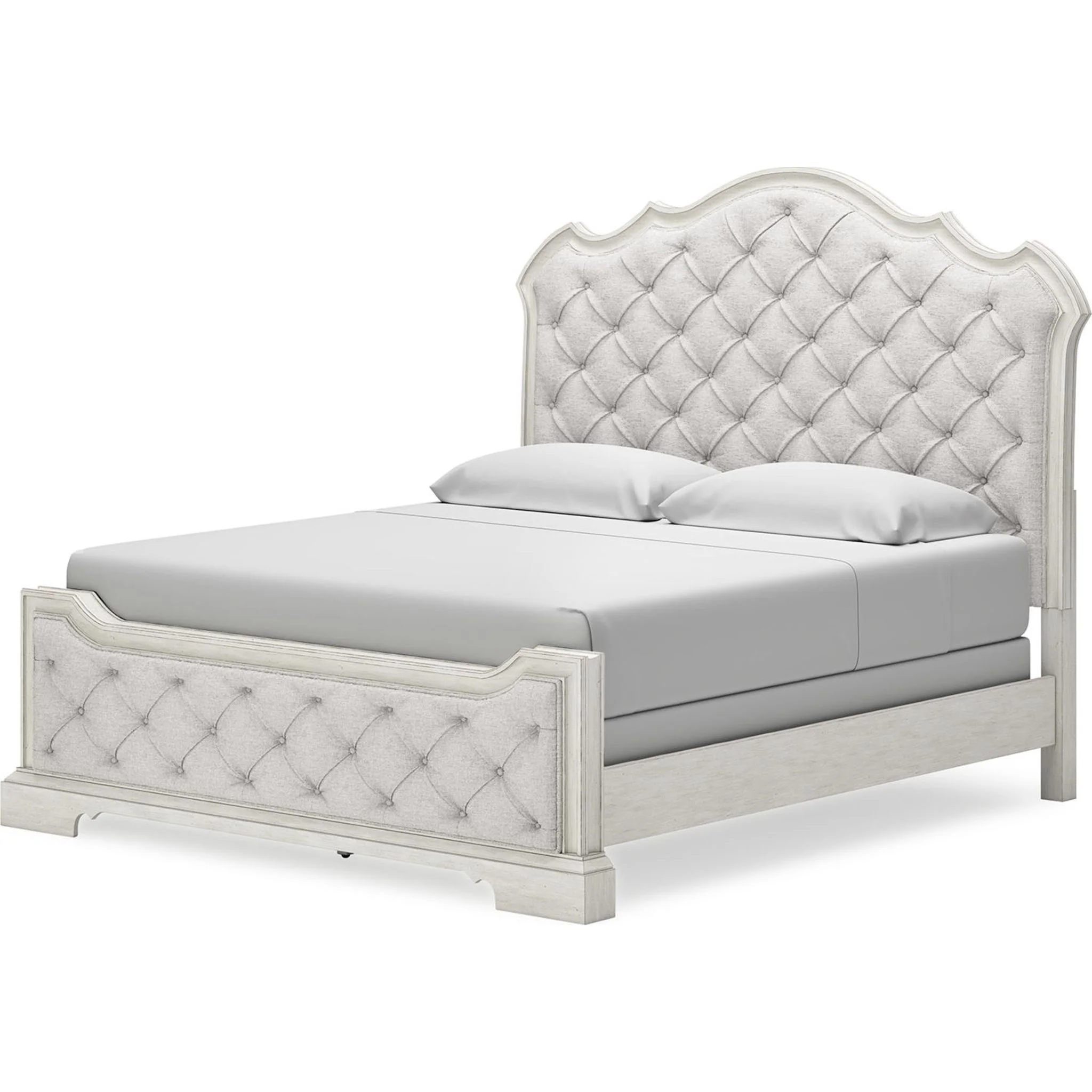 Arlendyne Upholstered Bed - Antique White - Image 17