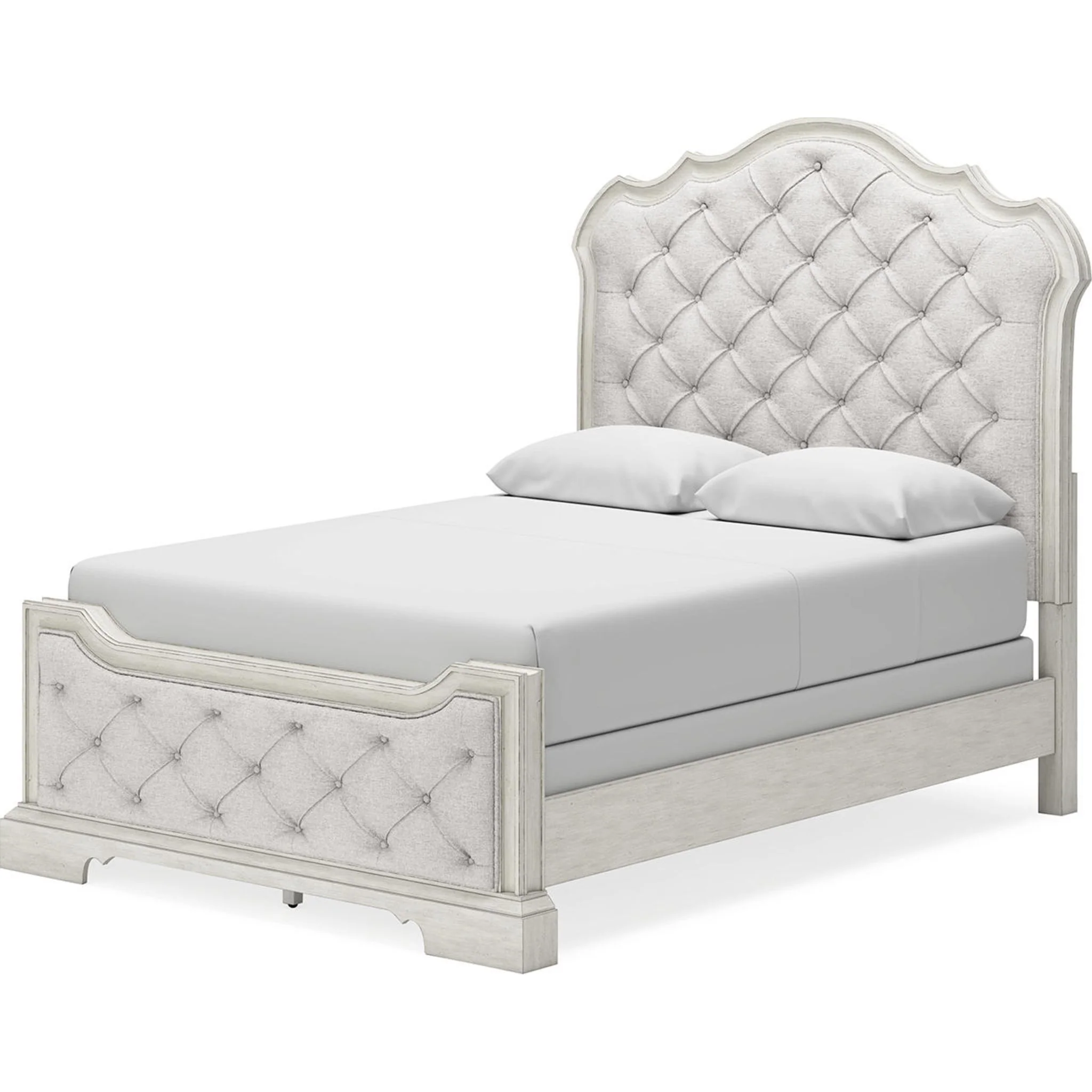 Arlendyne Upholstered Bed - Antique White - Image 4