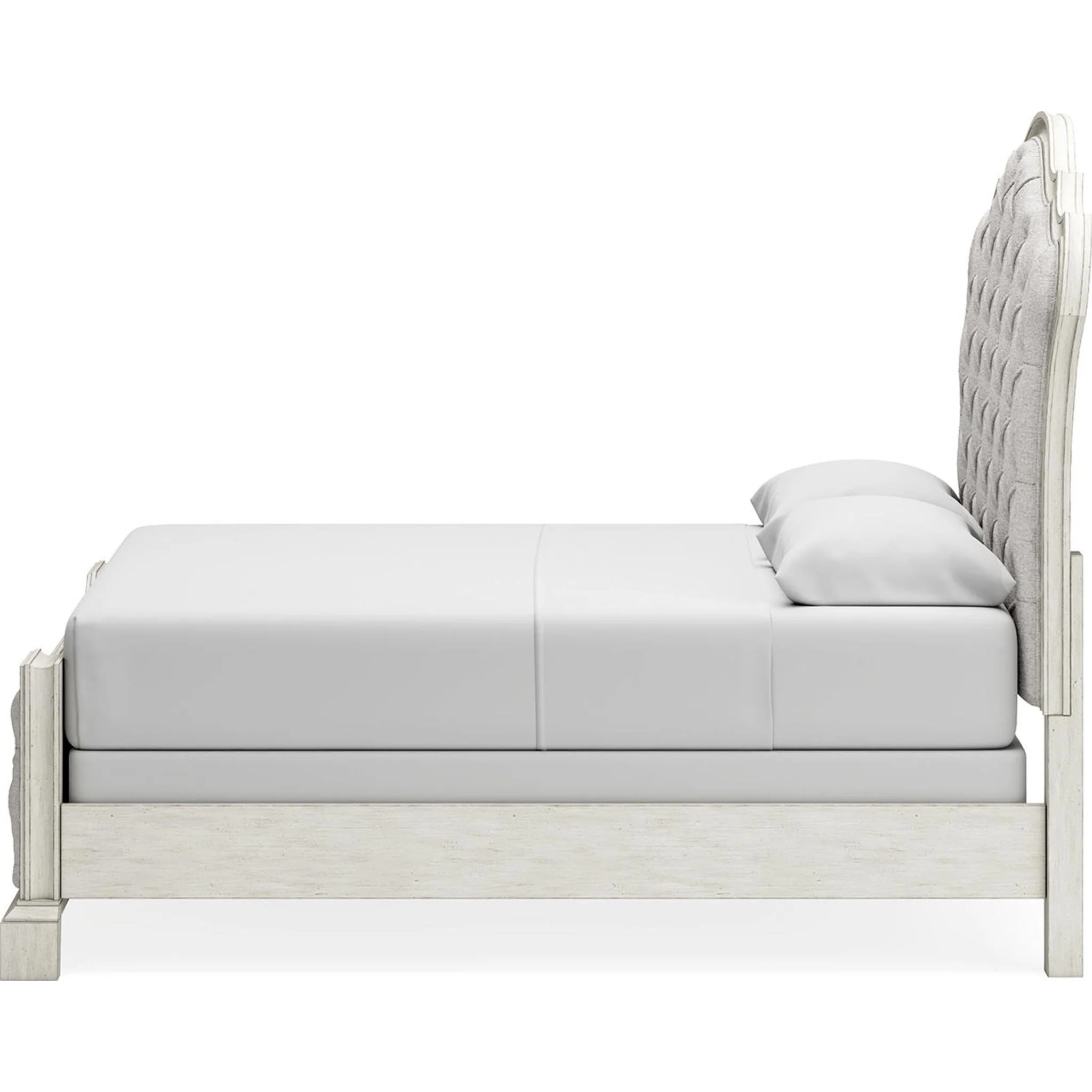 Arlendyne Upholstered Bed - Antique White - Image 5