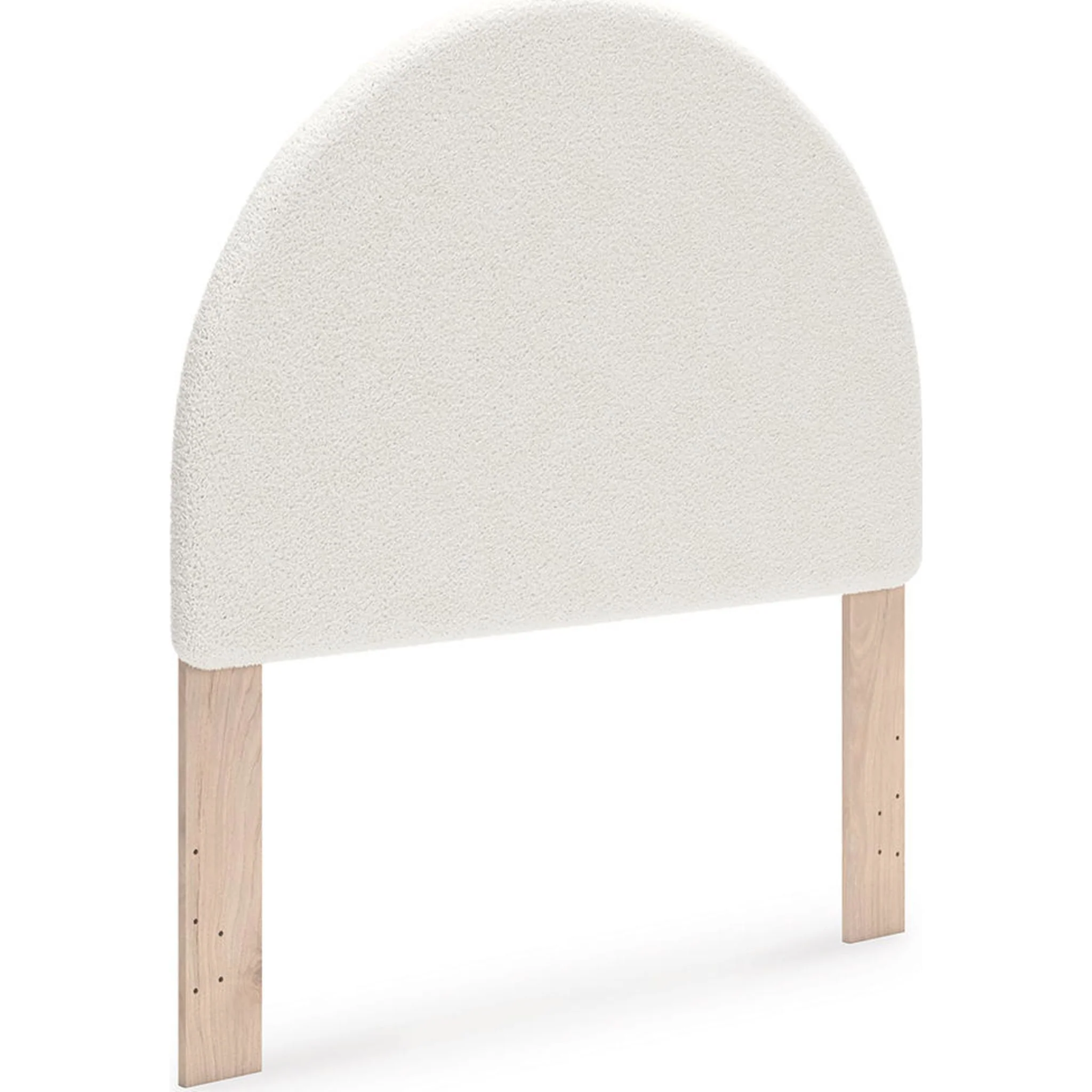 Arloster Upholstered Headboard - White/Tan - Image 6