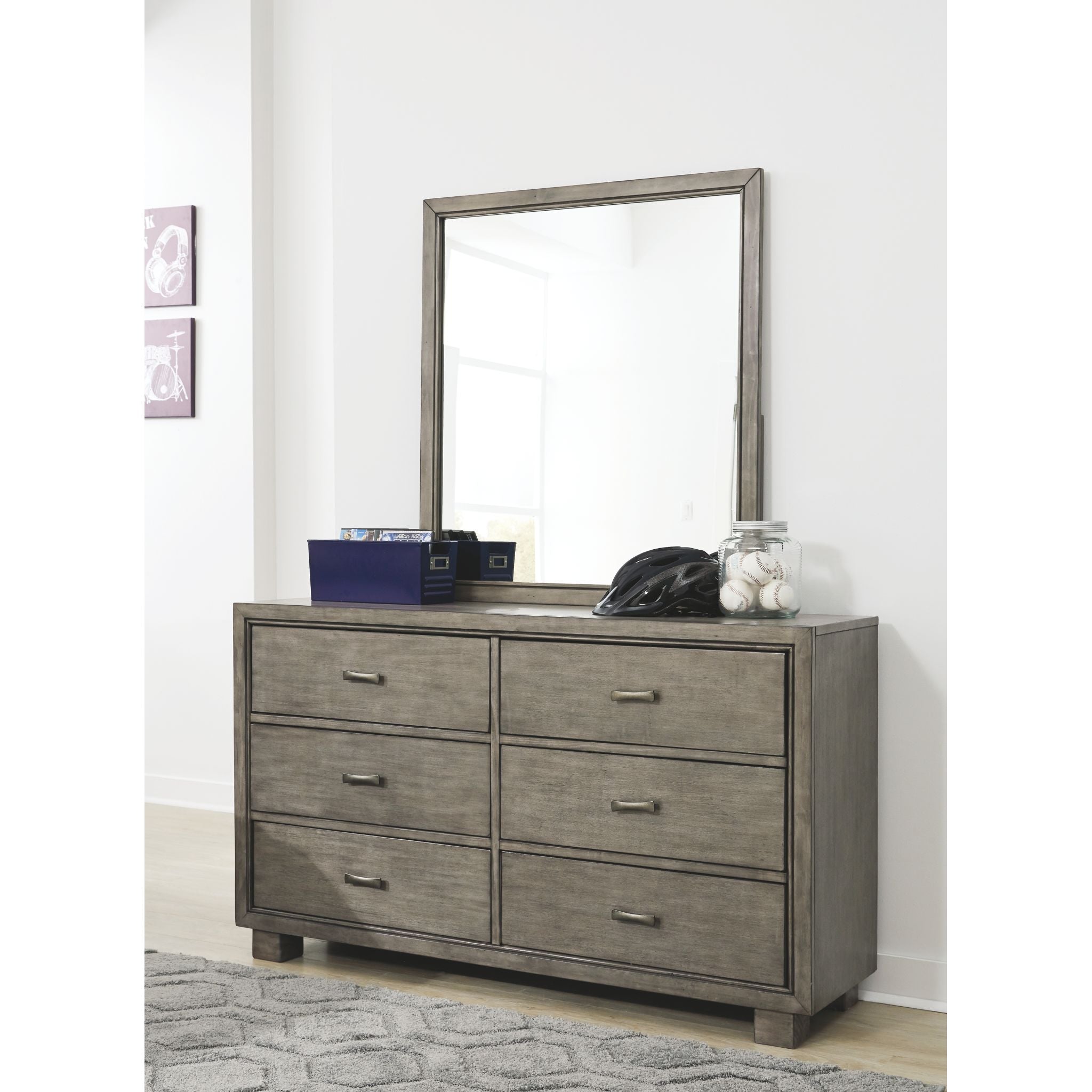 Arnett 5 Piece Twin Bedroom - Gray - Image 2
