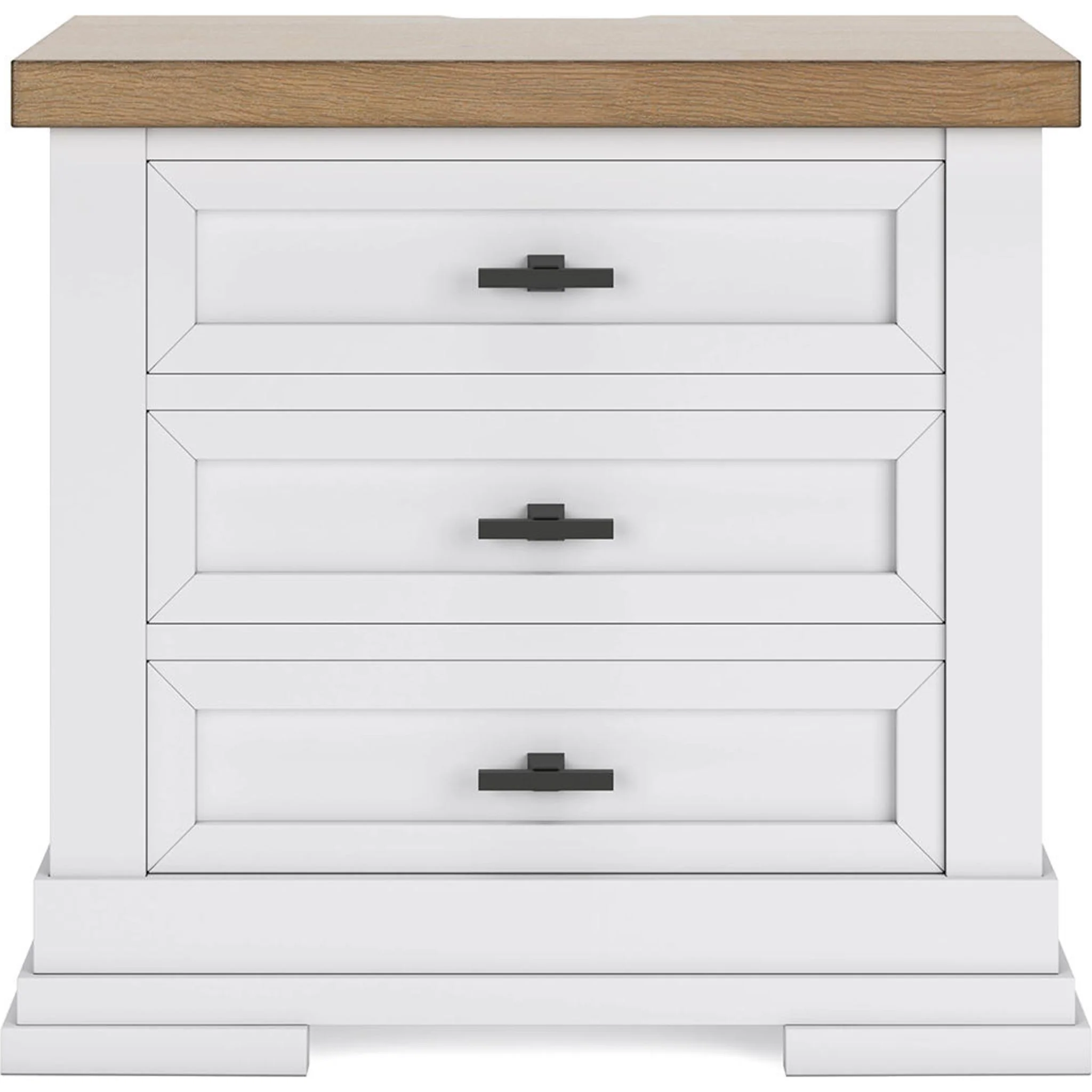 Ashbryn 6 Piece King Storage Bedroom - White/Natural - Image 23