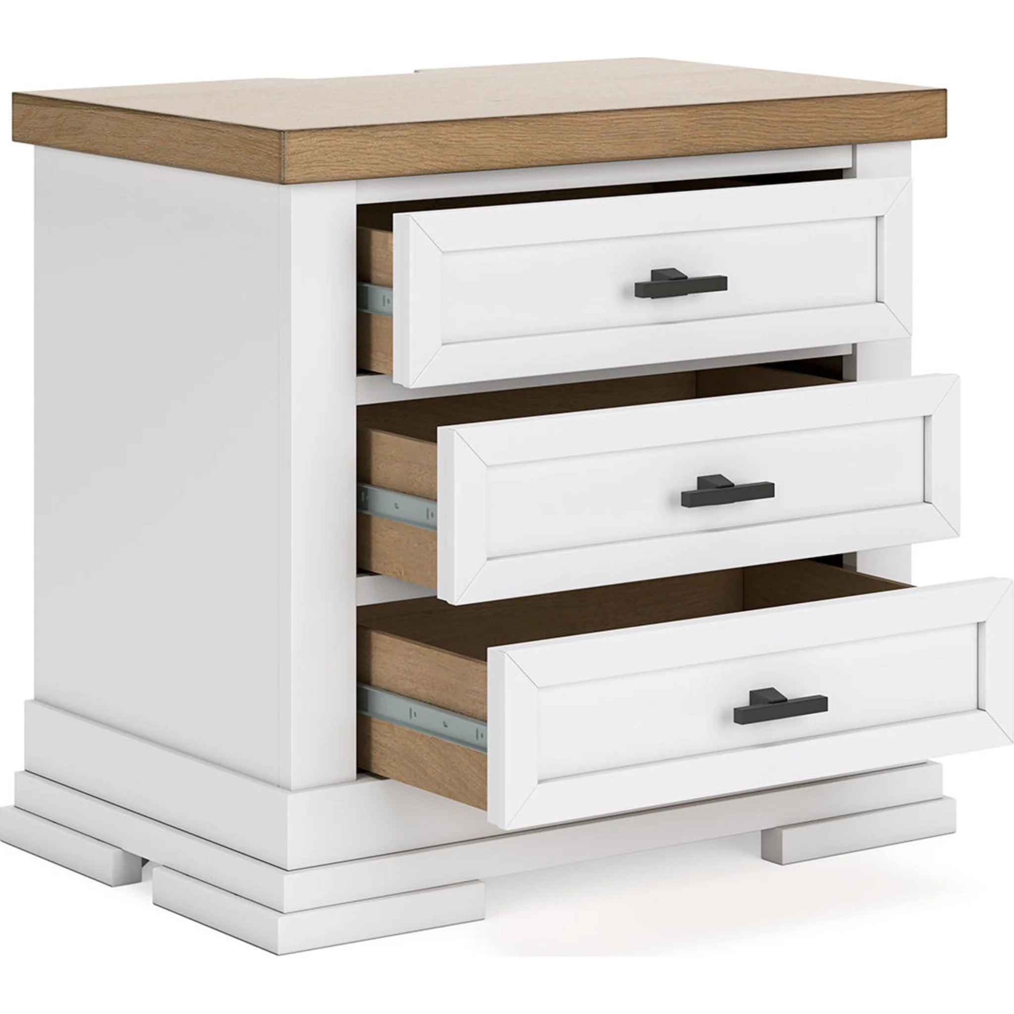 Ashbryn 6 Piece Queen Storage Bedroom - White/Natural - Image 18