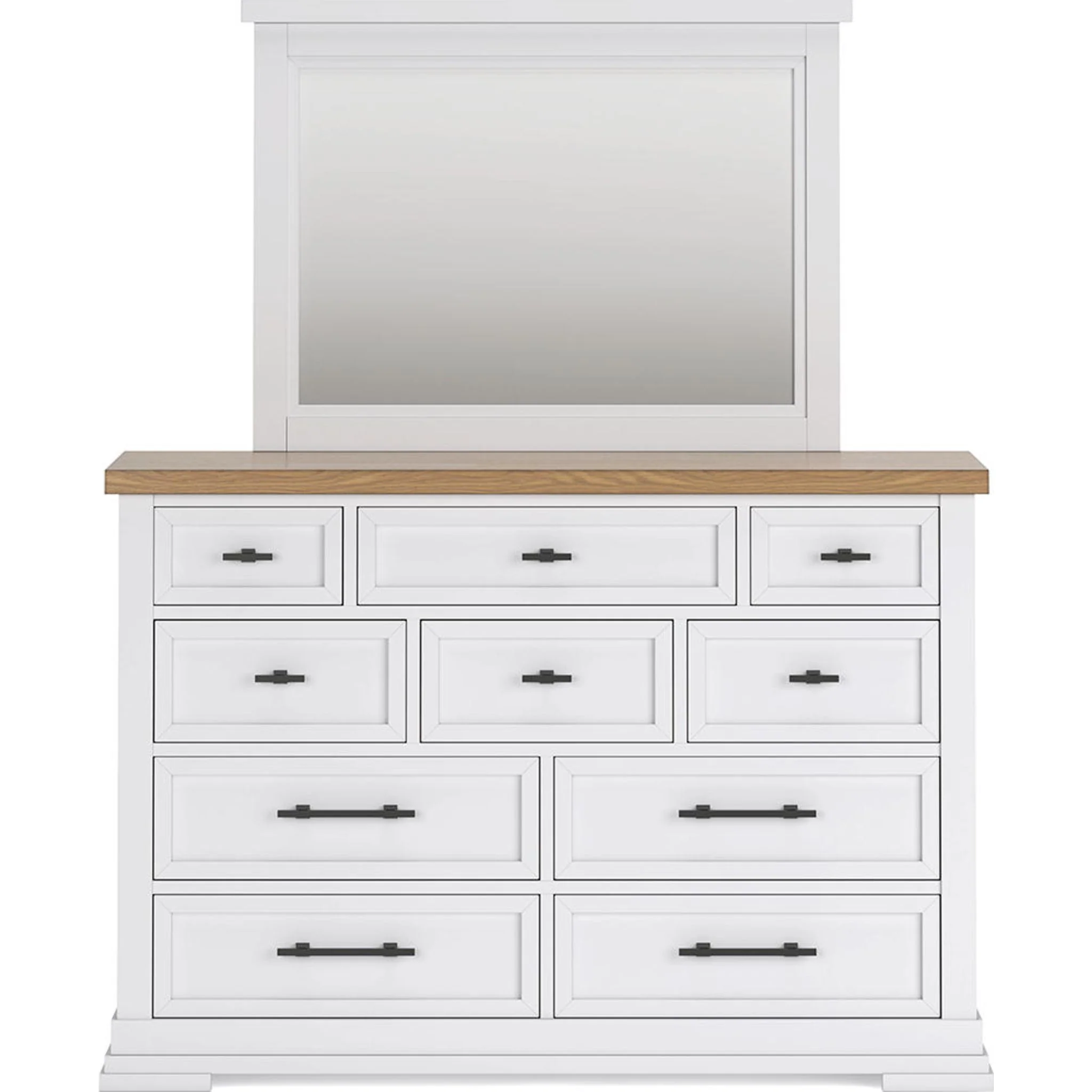 Ashbryn 6 Piece Queen Storage Bedroom - White/Natural - Image 6
