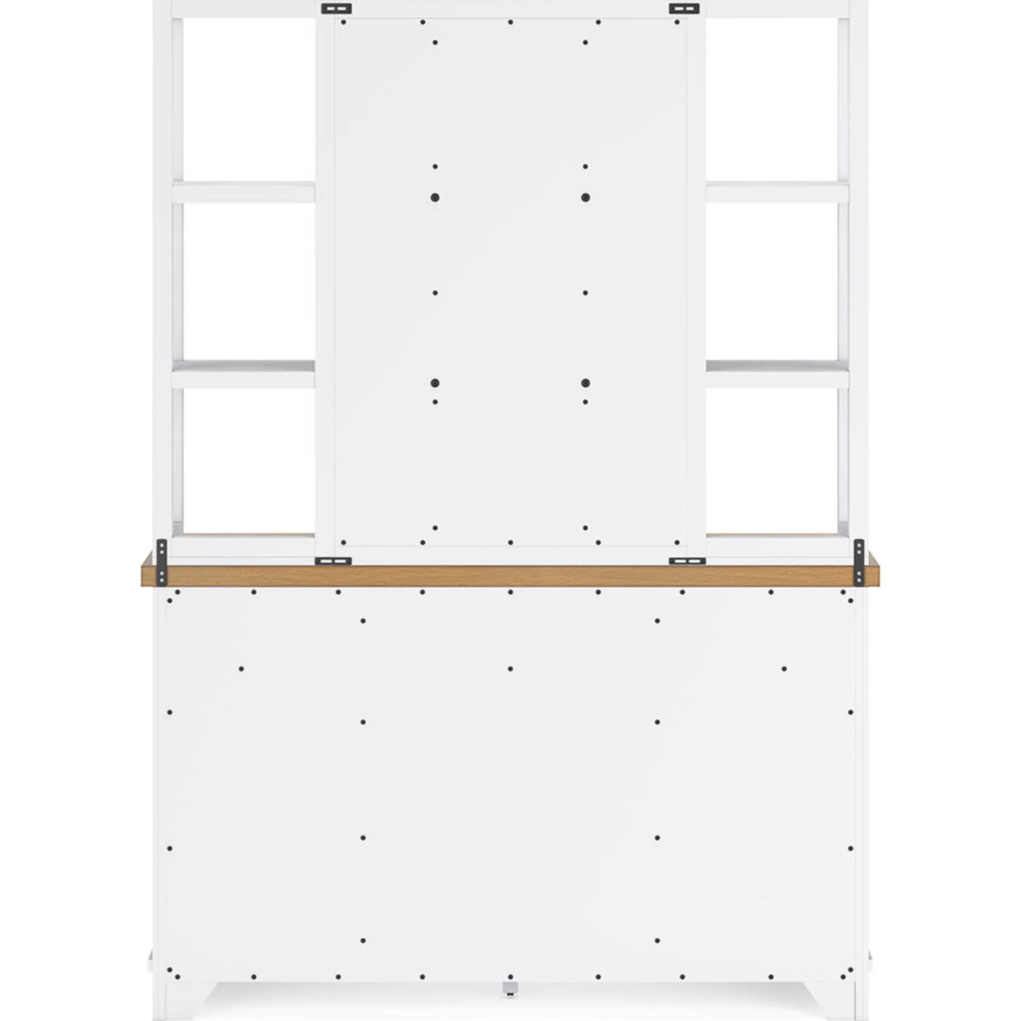Ashbryn Server & Hutch - White/Natural - (D844D3) - Image 5
