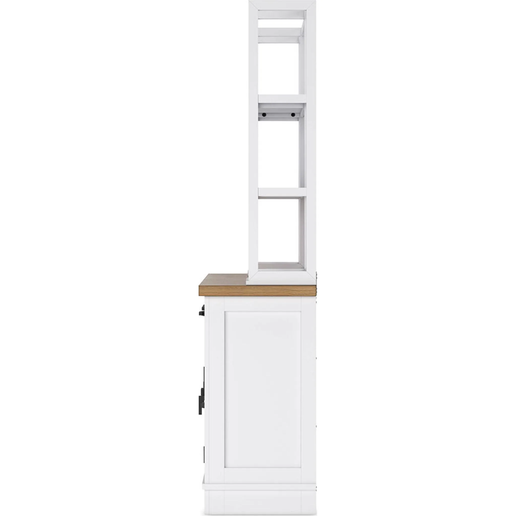 Ashbryn Server & Hutch - White/Natural - (D844D3) - Image 7