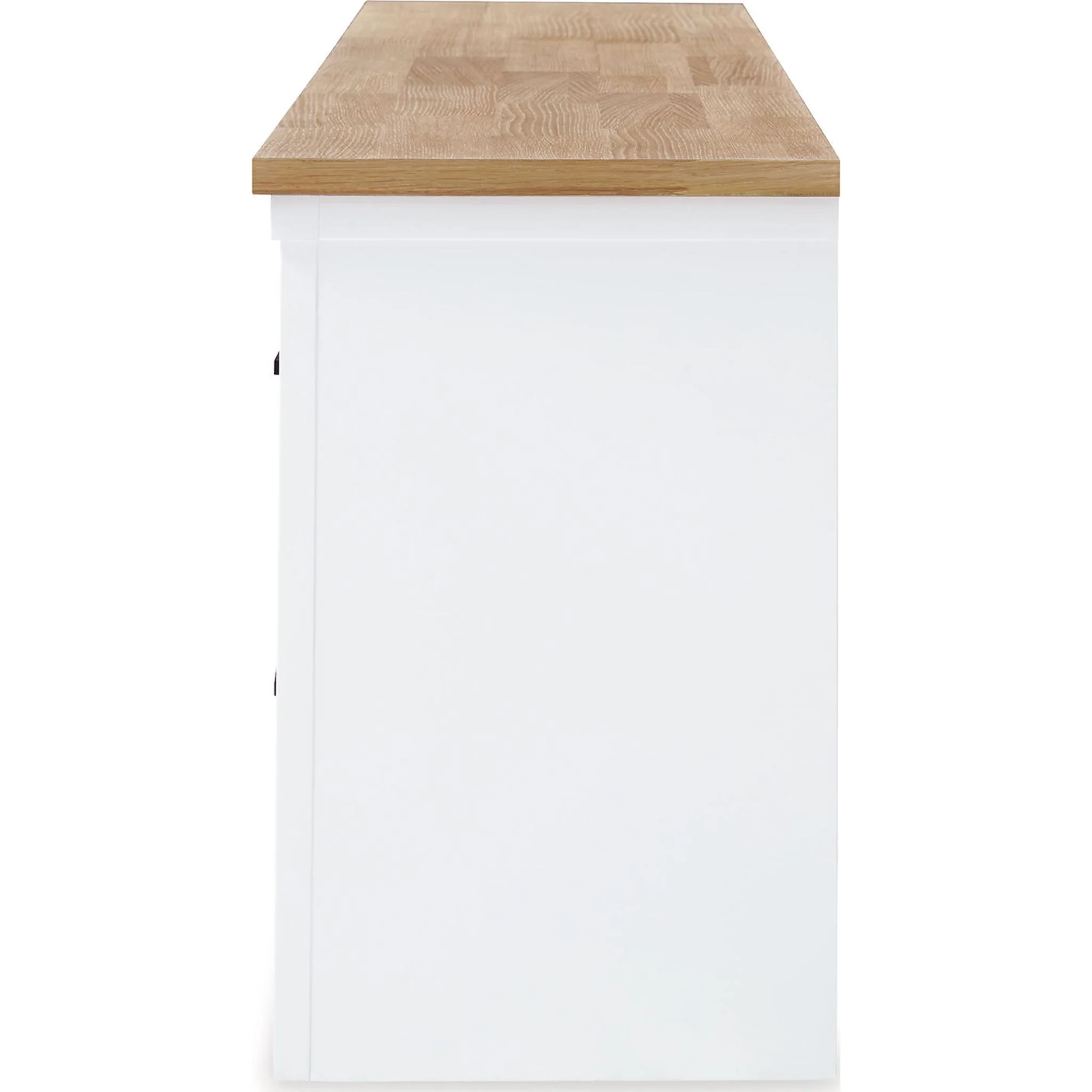 Ashbryn TV Stand - White/Natural - Image 6