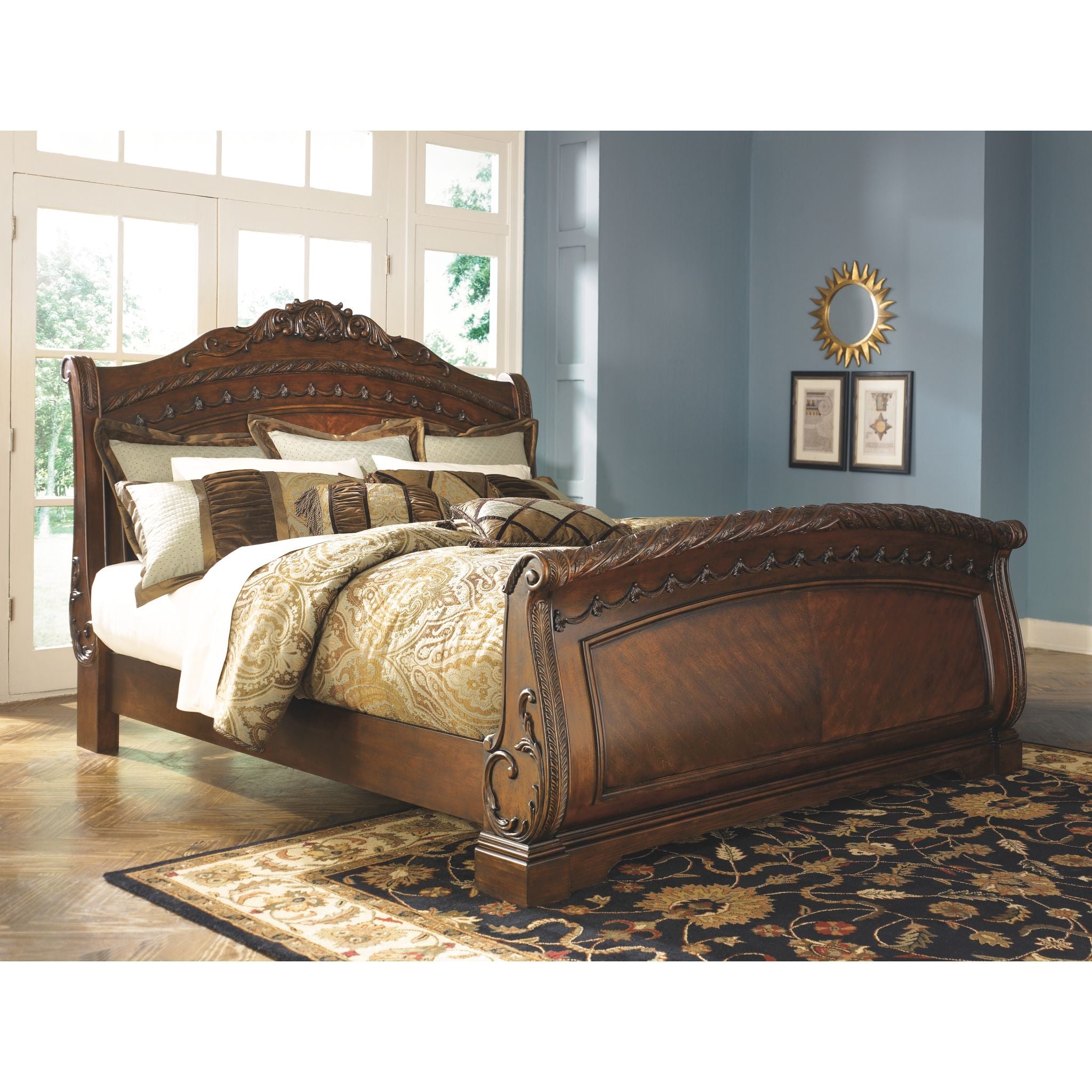 Ashley North Shore 3 Piece Sleigh Bed - Image 2