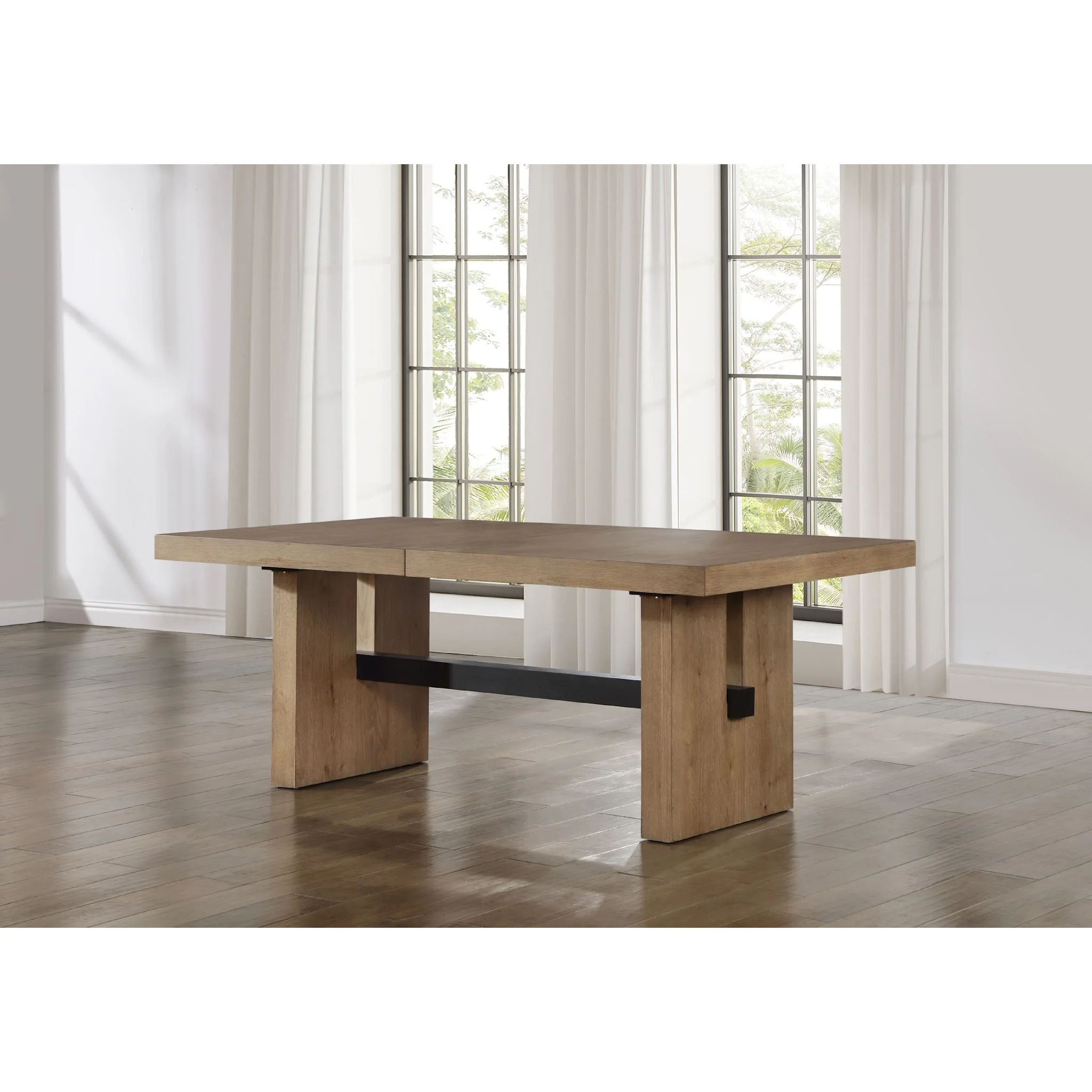 Aubrey Dining Table - Waxed Driftwood/Ebony - (1587706K) - Image 2