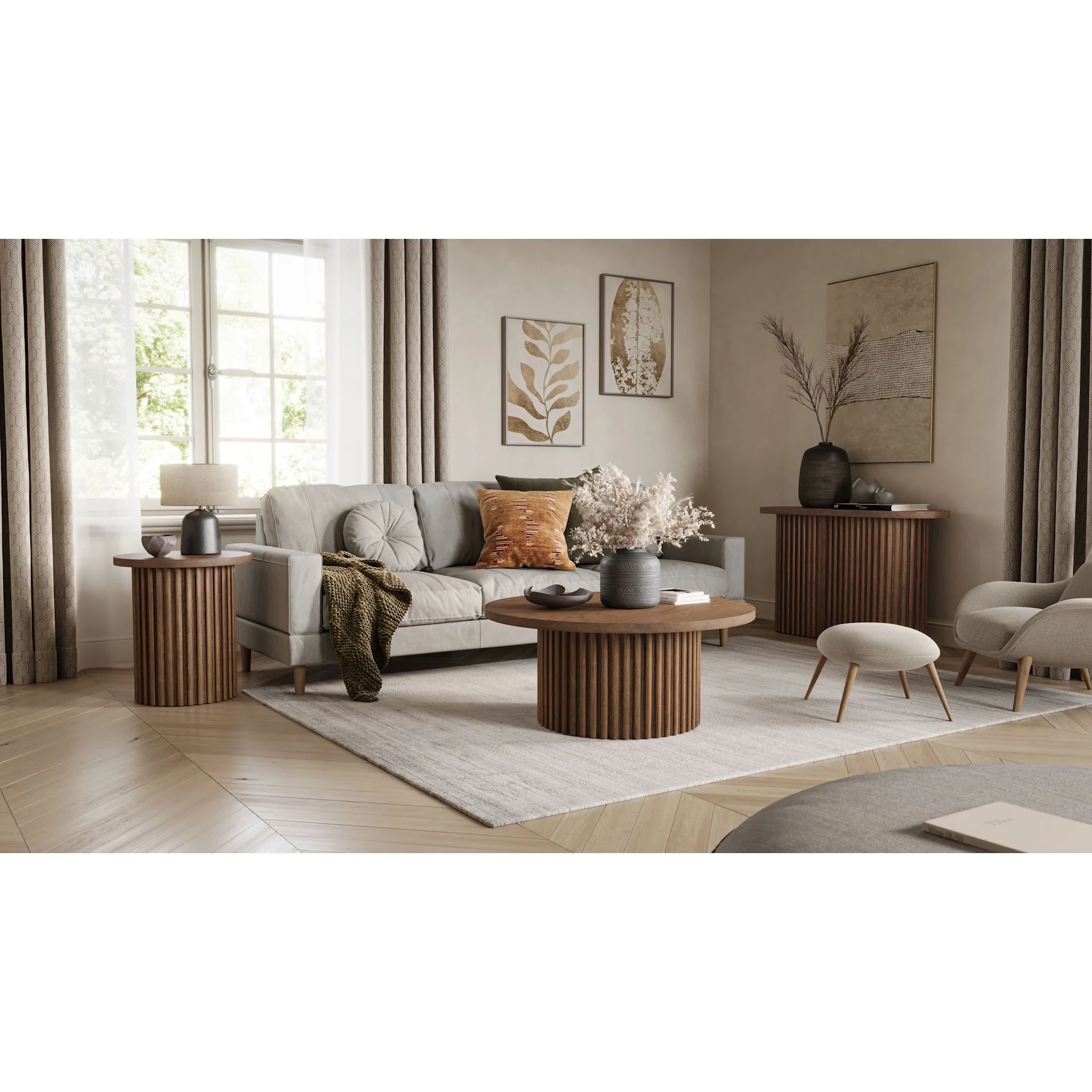 Auden Sofa Table - Chestnut - Image 2