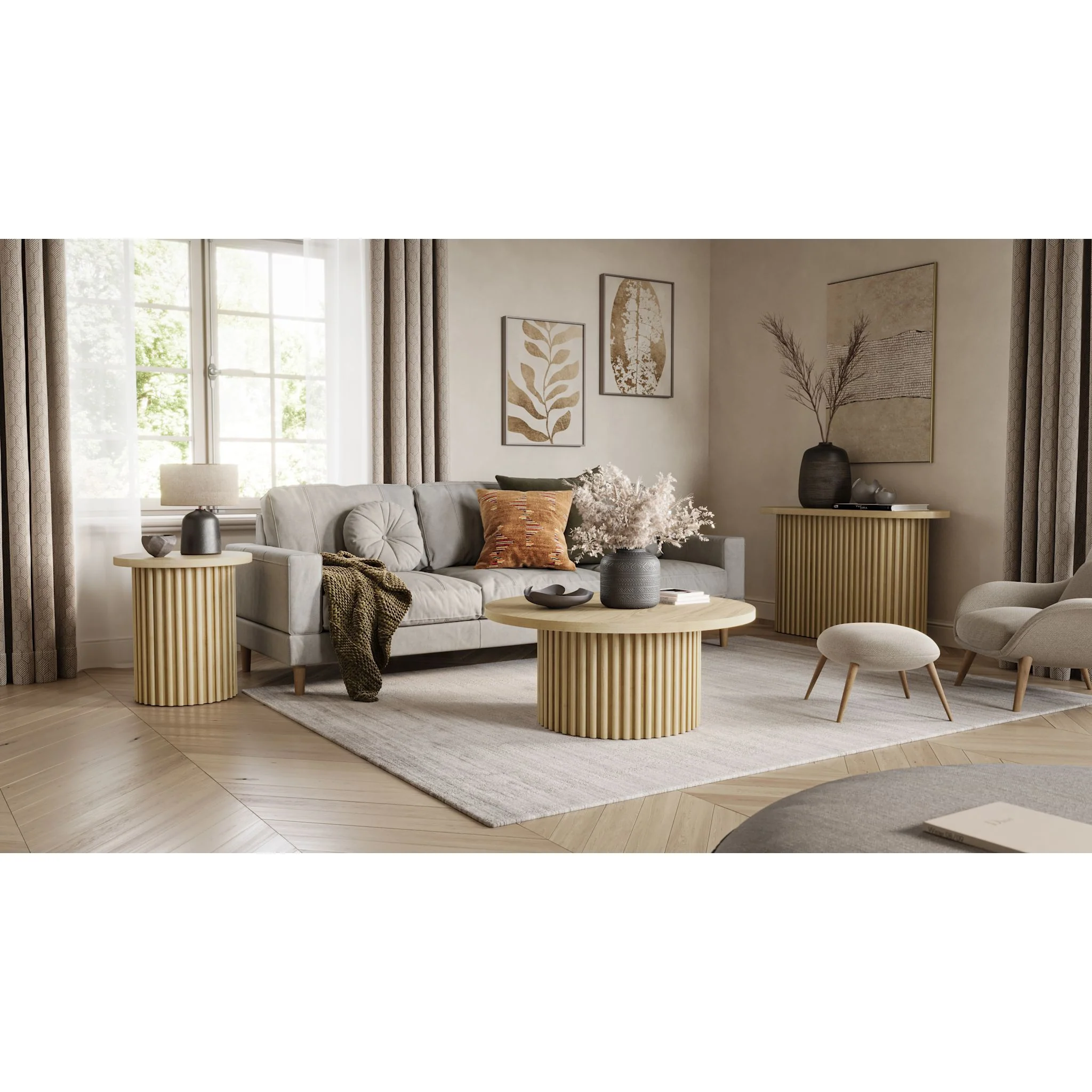 Auden Sofa Table - Natural - Image 2