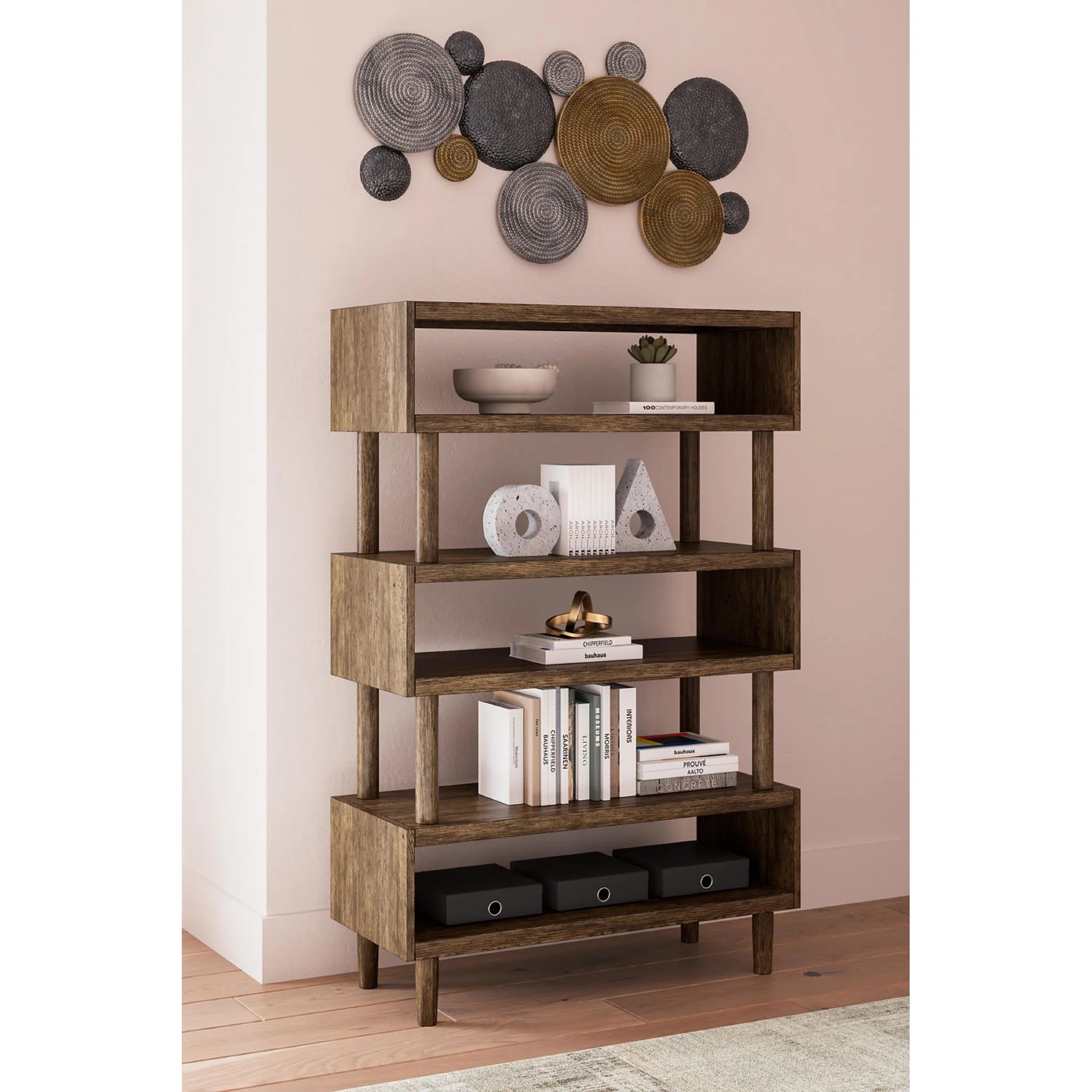 Austanny Bookcase - Warm Brown - Image 2