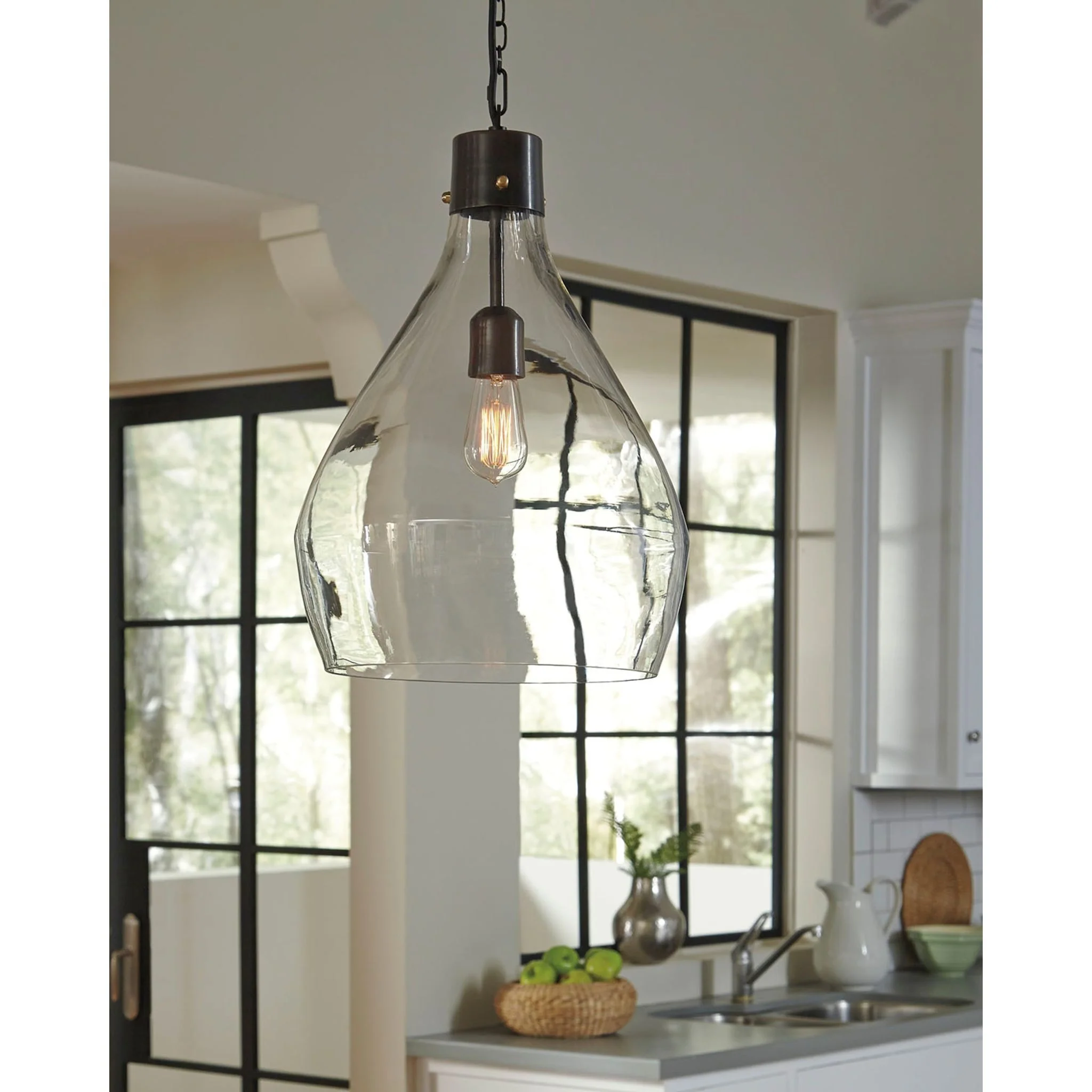 Avalbane Pendant Light - Clear/Gray 19.75" - Image 3