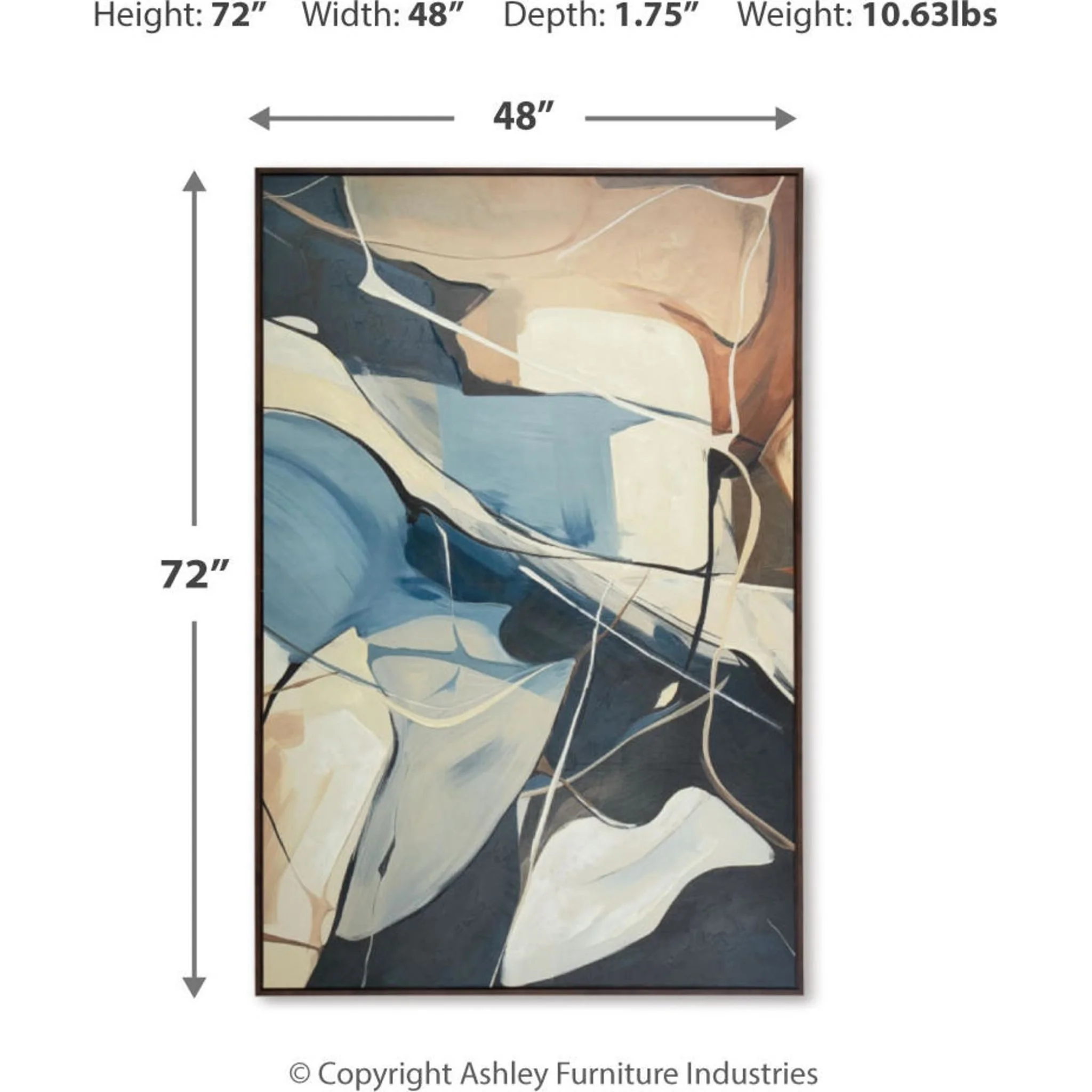 Avalen Wall Art 48.00" x 72.00" - Image 3