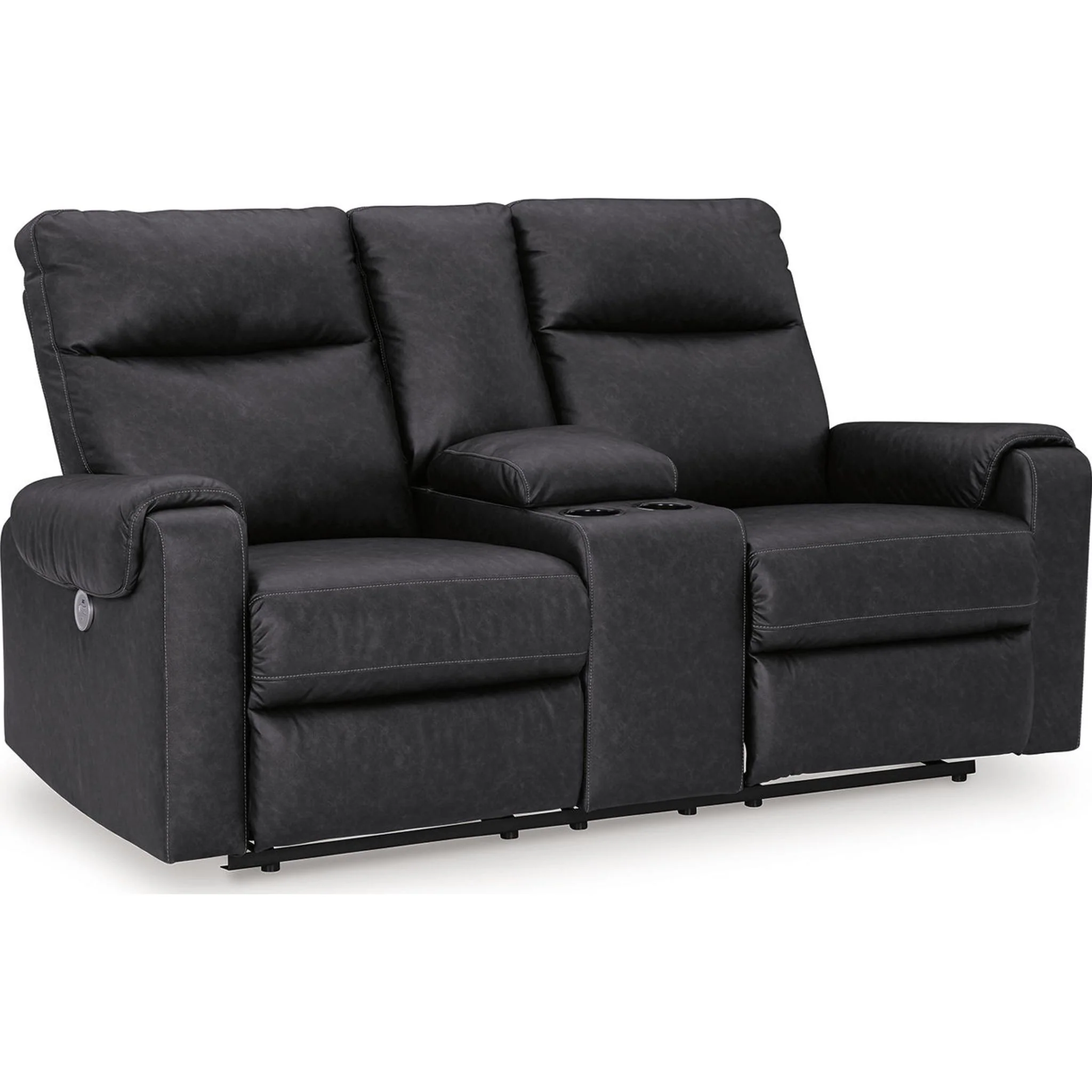 Axtellton Power Reclining Loveseat with Console - Carbon - Image 3