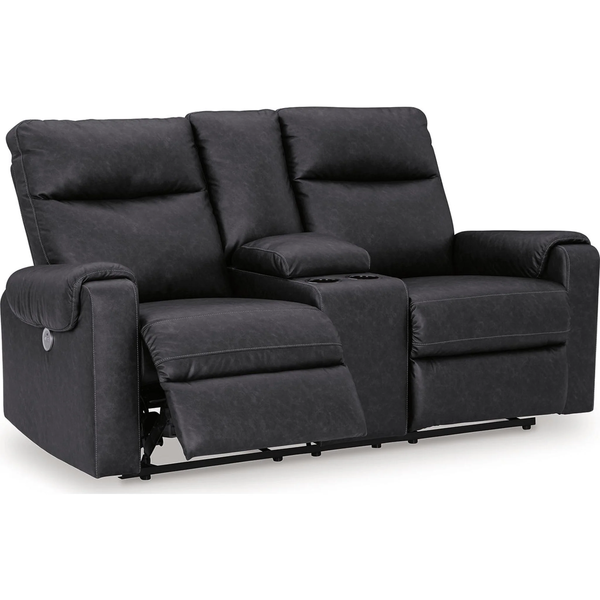 Axtellton Power Reclining Loveseat with Console - Carbon - Image 4