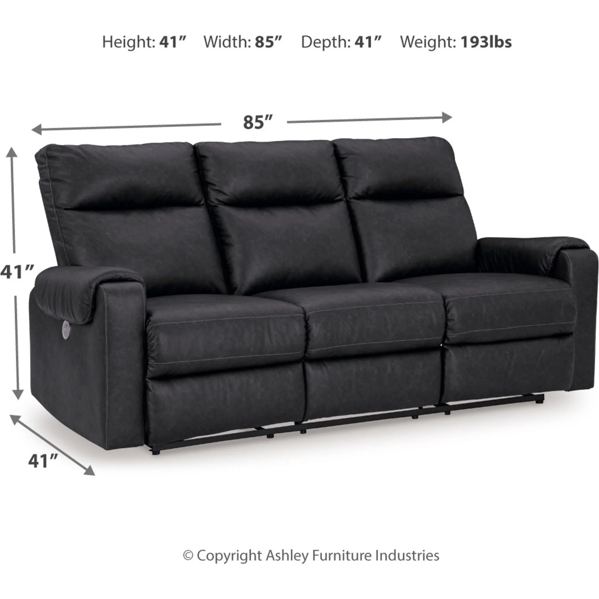 Axtellton Power Reclining Sofa - Carbon - Image 8