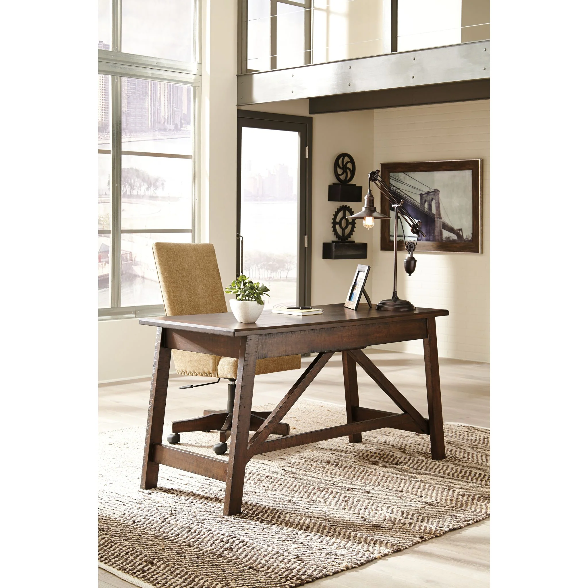 Baldridge Desk - Rustic Brown - Image 11