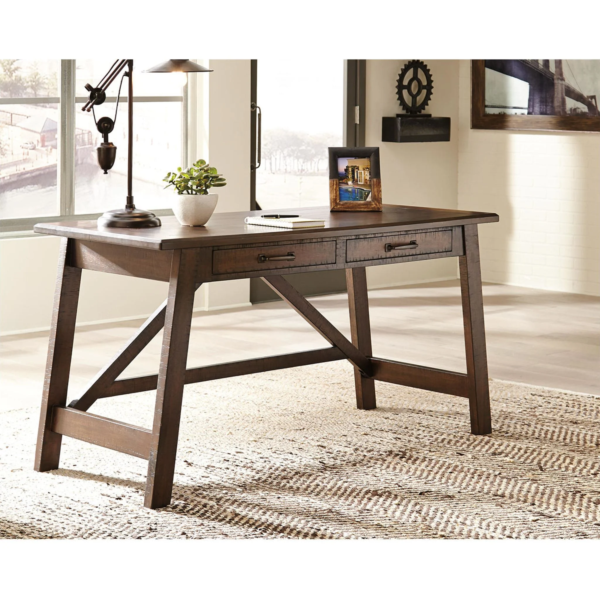 Baldridge Desk - Rustic Brown - Image 16