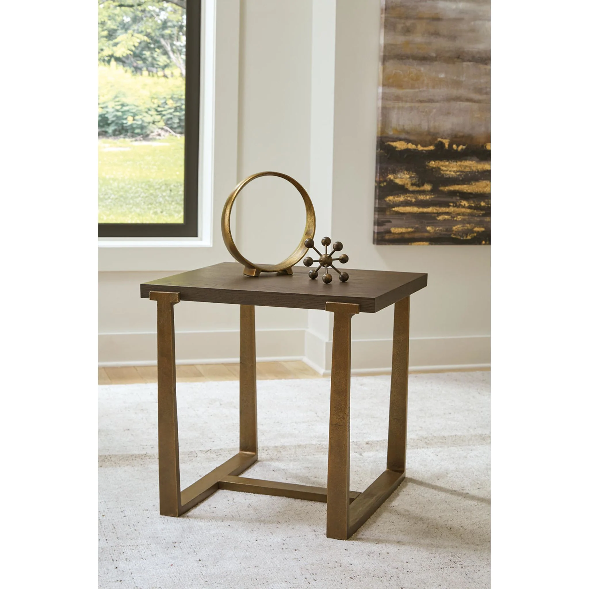 Balintmore End Table - Brown/Gold Finish - Image 2