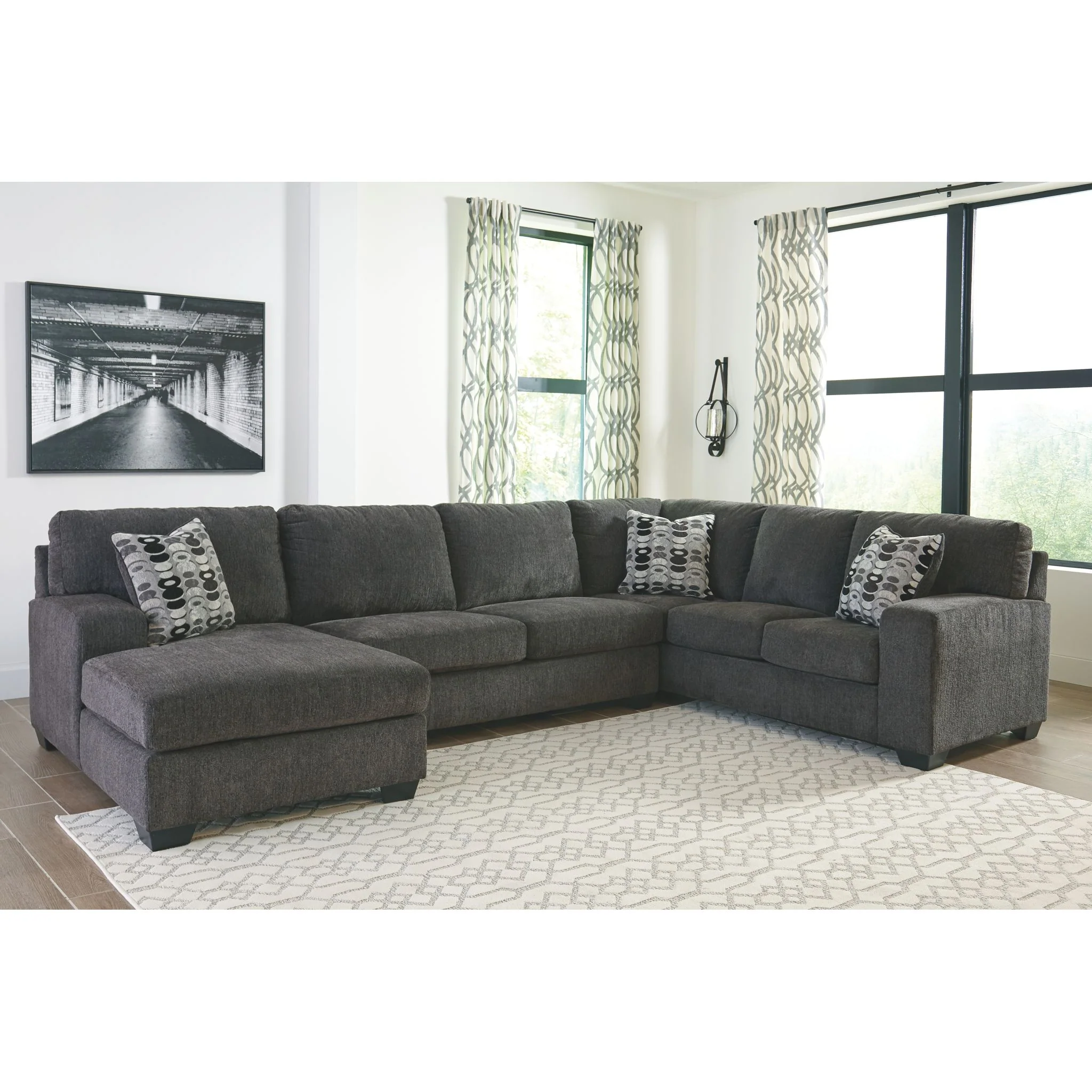 Ballinasloe 3 Piece Sectional with Chaise - Image 2