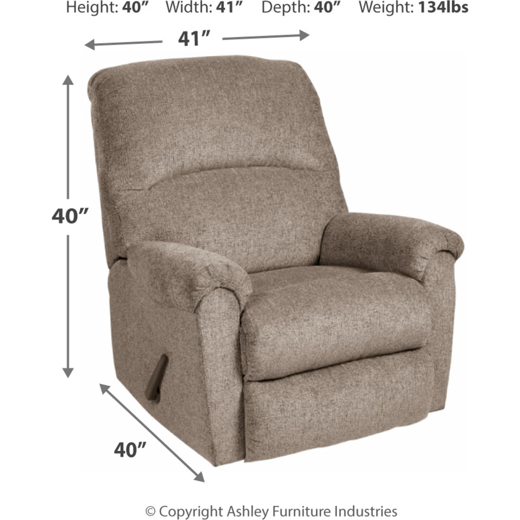 Ballinasloe Rocker Recliner - Platinum - Image 4