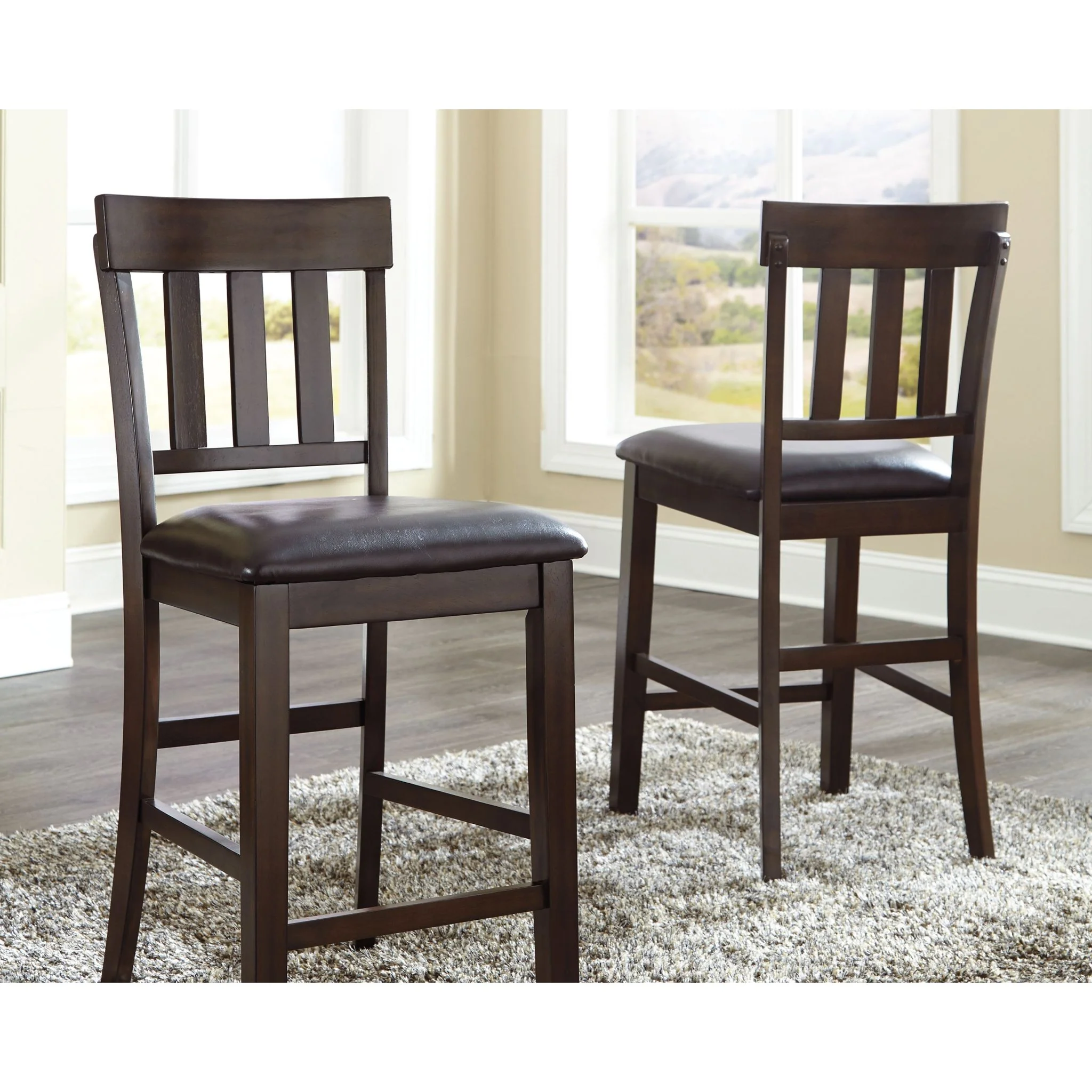 Haddigan Counter Height Stool - Dark Brown - (D596-124) - Image 2