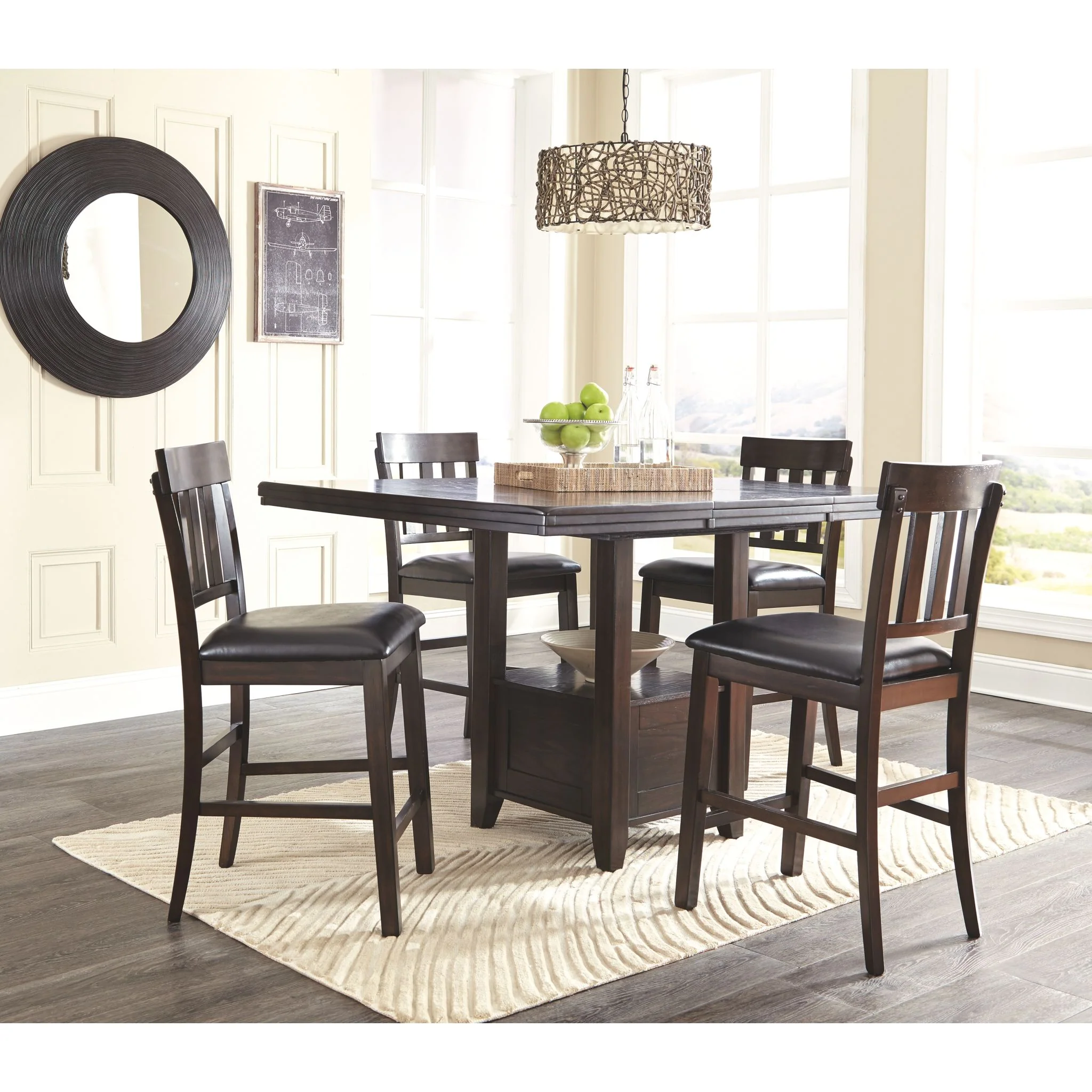 Haddigan Counter Height Stool - Dark Brown - (D596-124) - Image 6