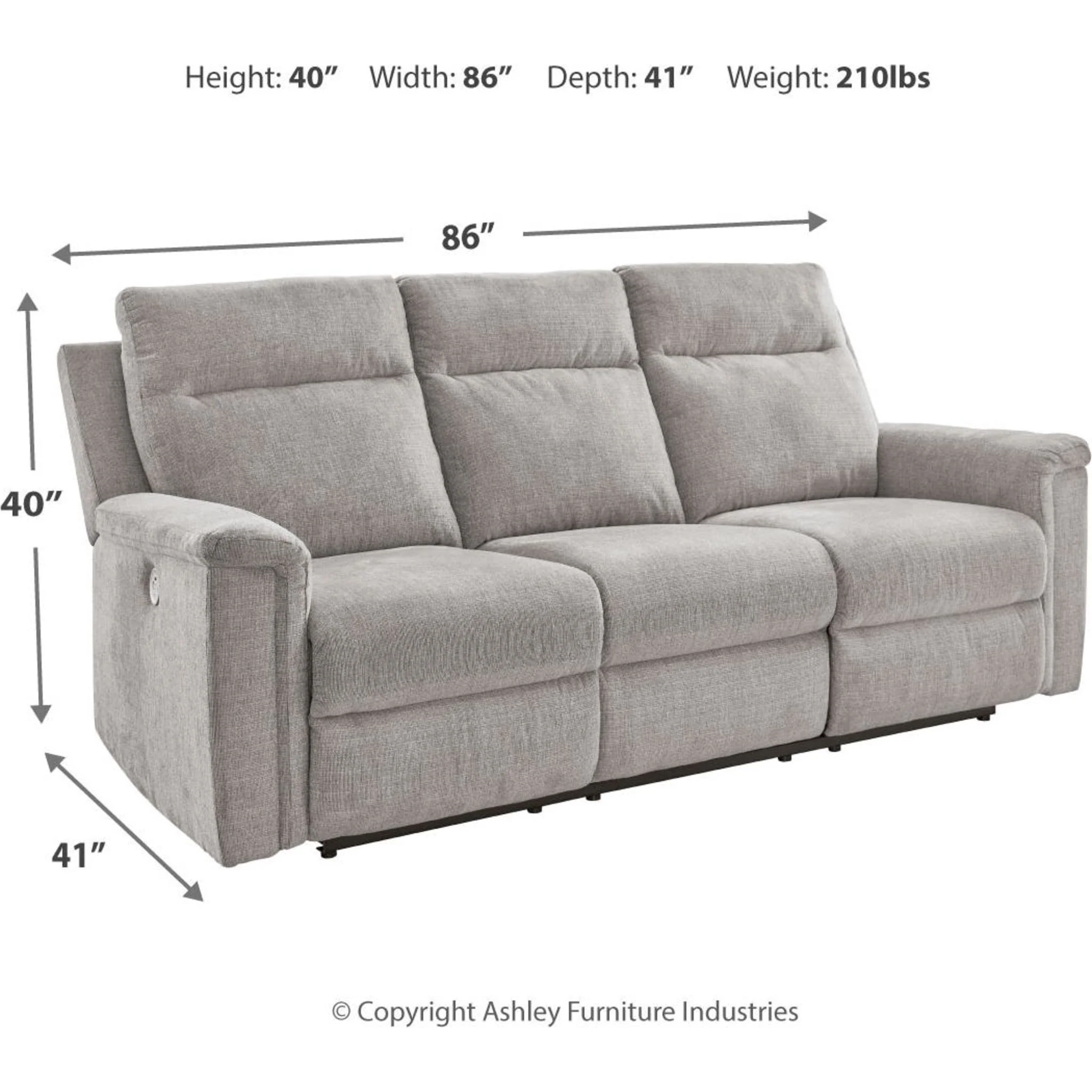 Barnsana Power Reclining Sofa - Image 15