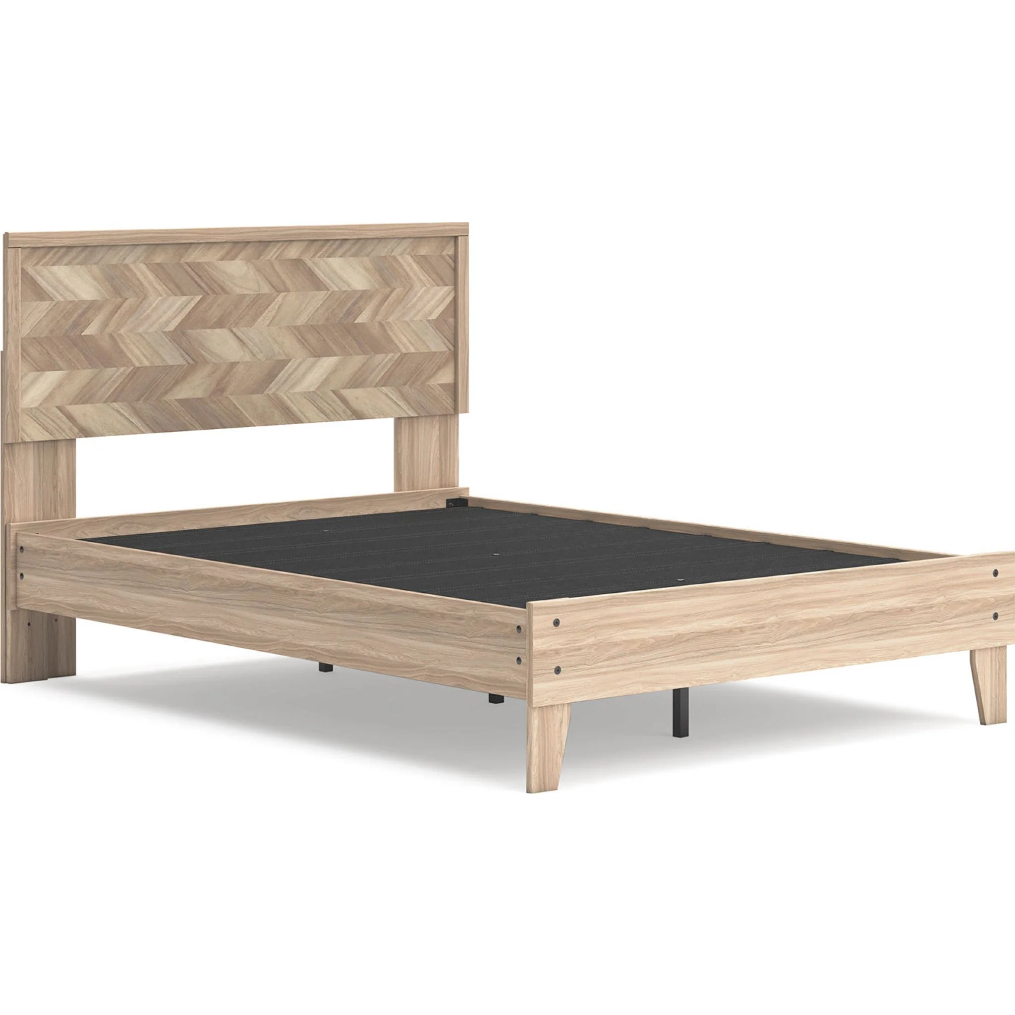 Battelle Full Platform Bed - Tan - Image 5