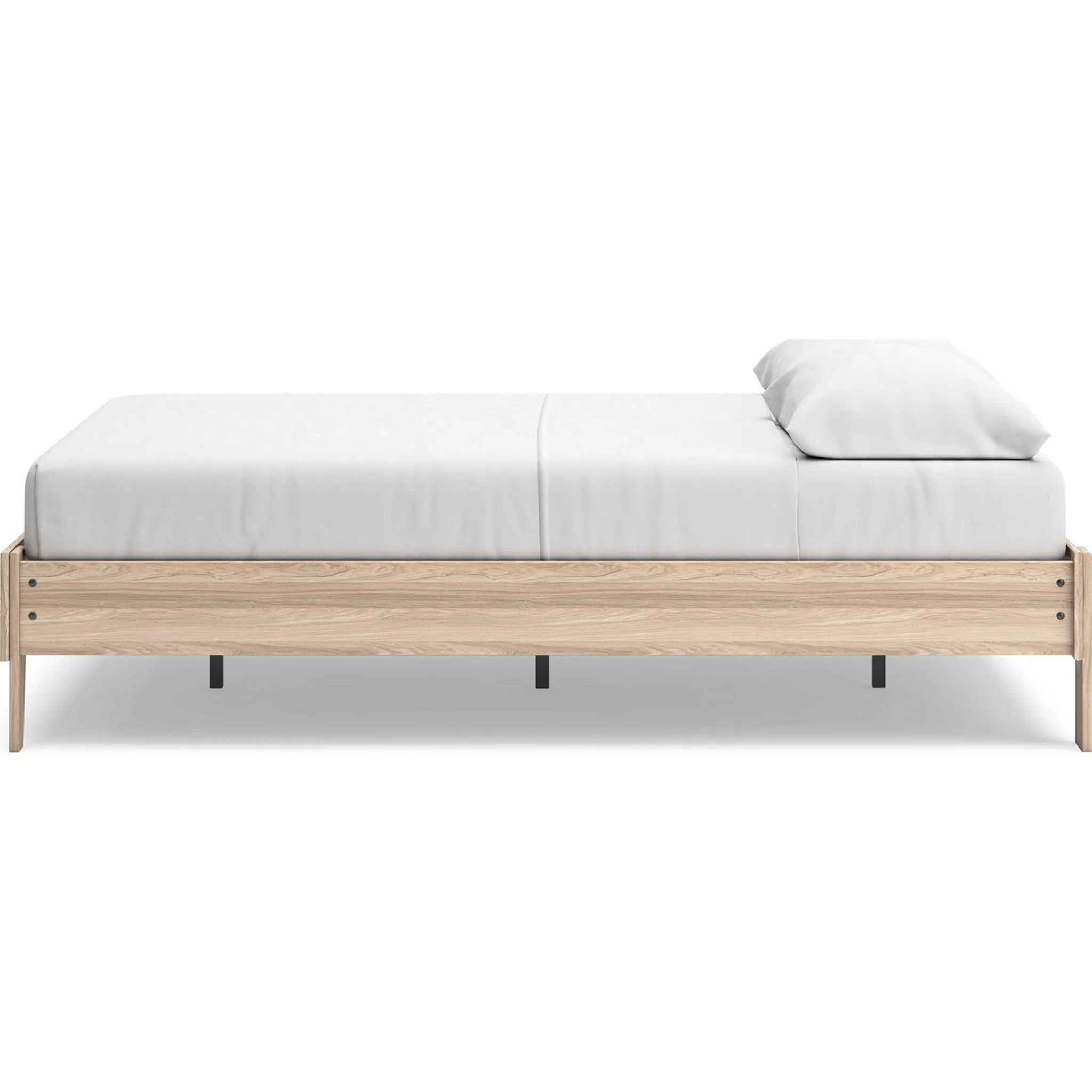 Battelle Full Platform Bed - Tan - Image 8