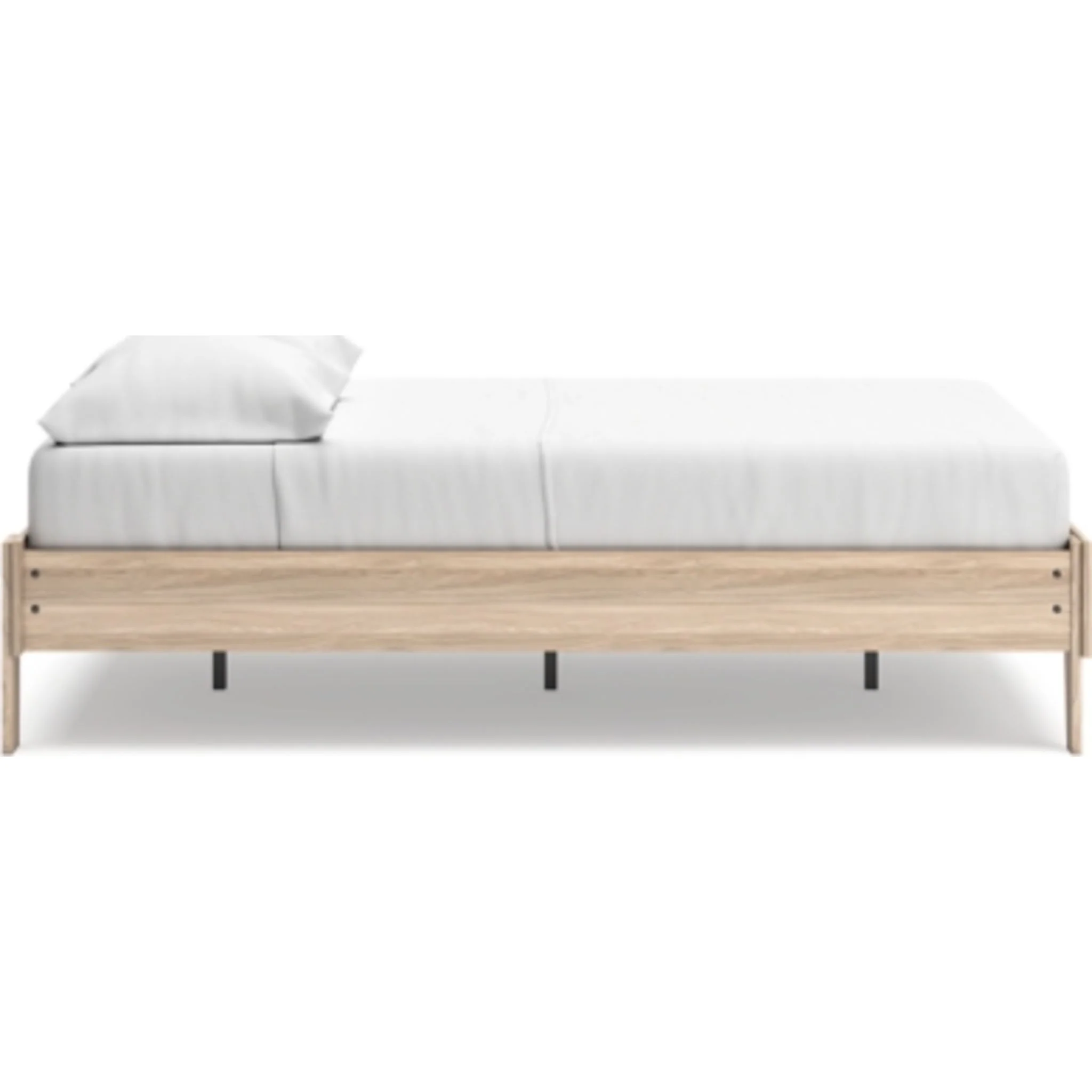 Battelle Full Platform Bed - Tan - Image 9