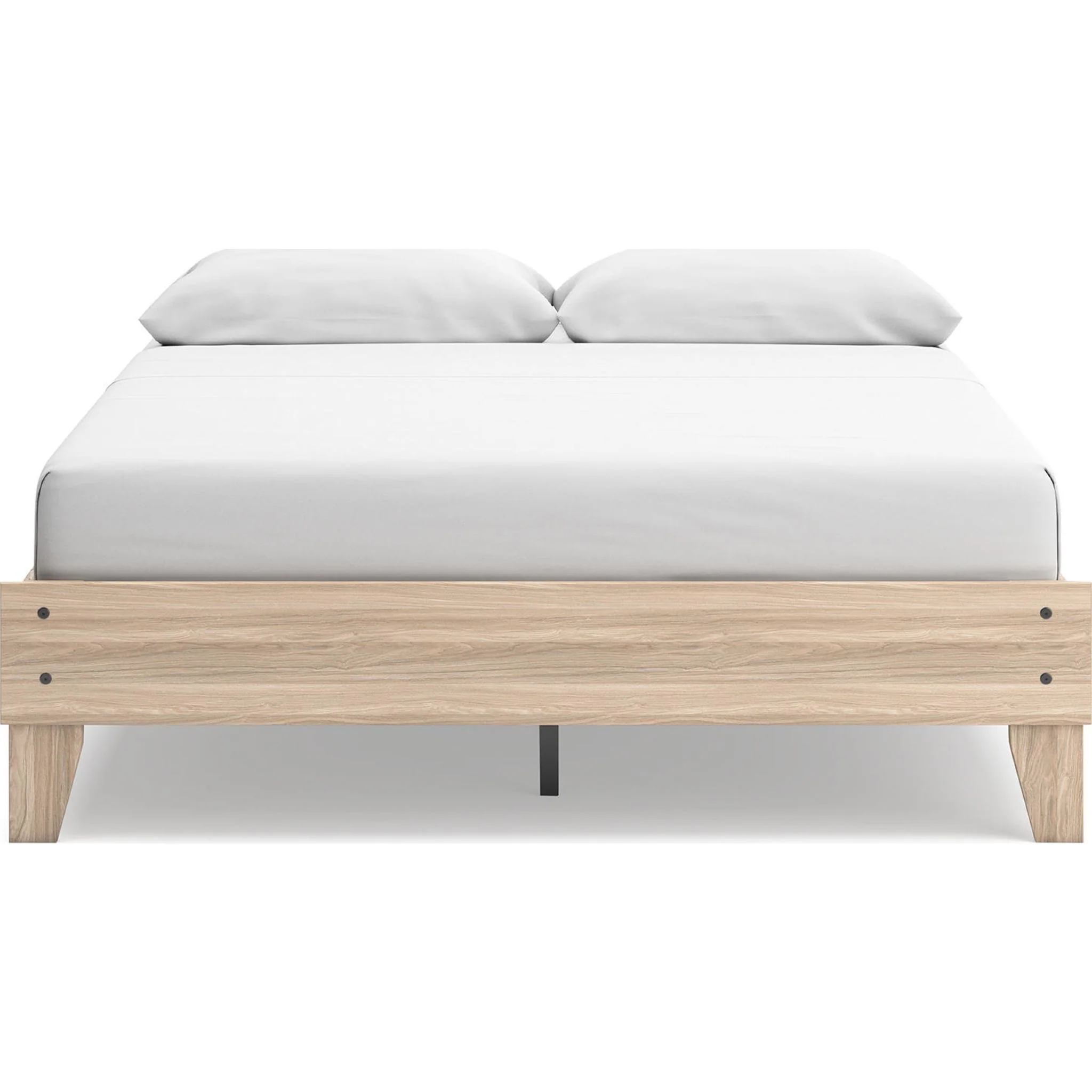 Battelle Queen Platform Bed - Tan - Image 8