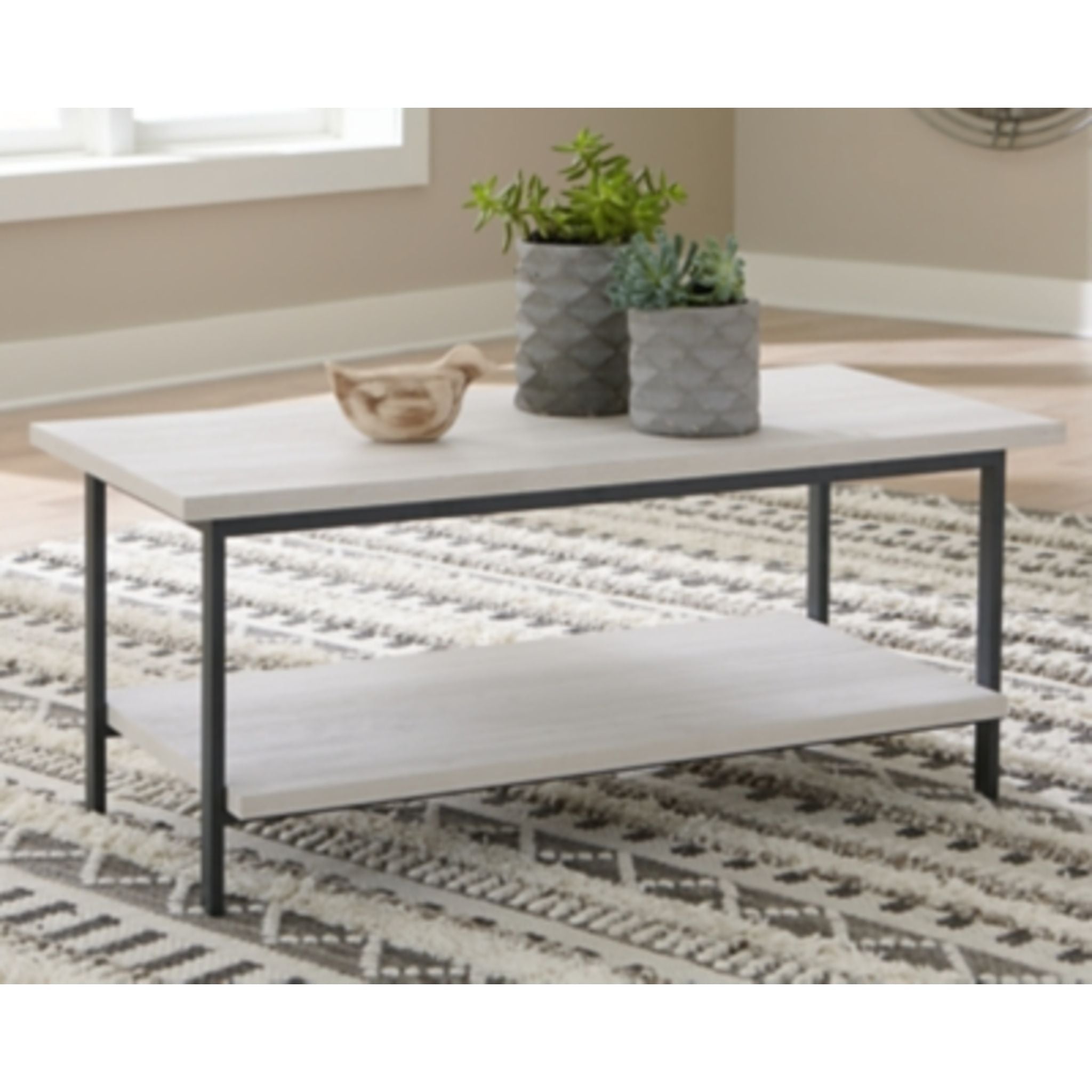 Bayflynn Coffee Table - Whitewash - Image 2