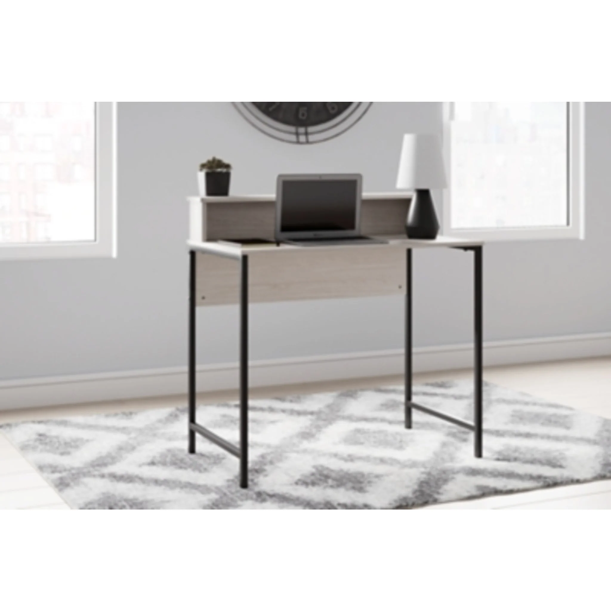 Bayflynn Desk - White/Black - Image 2