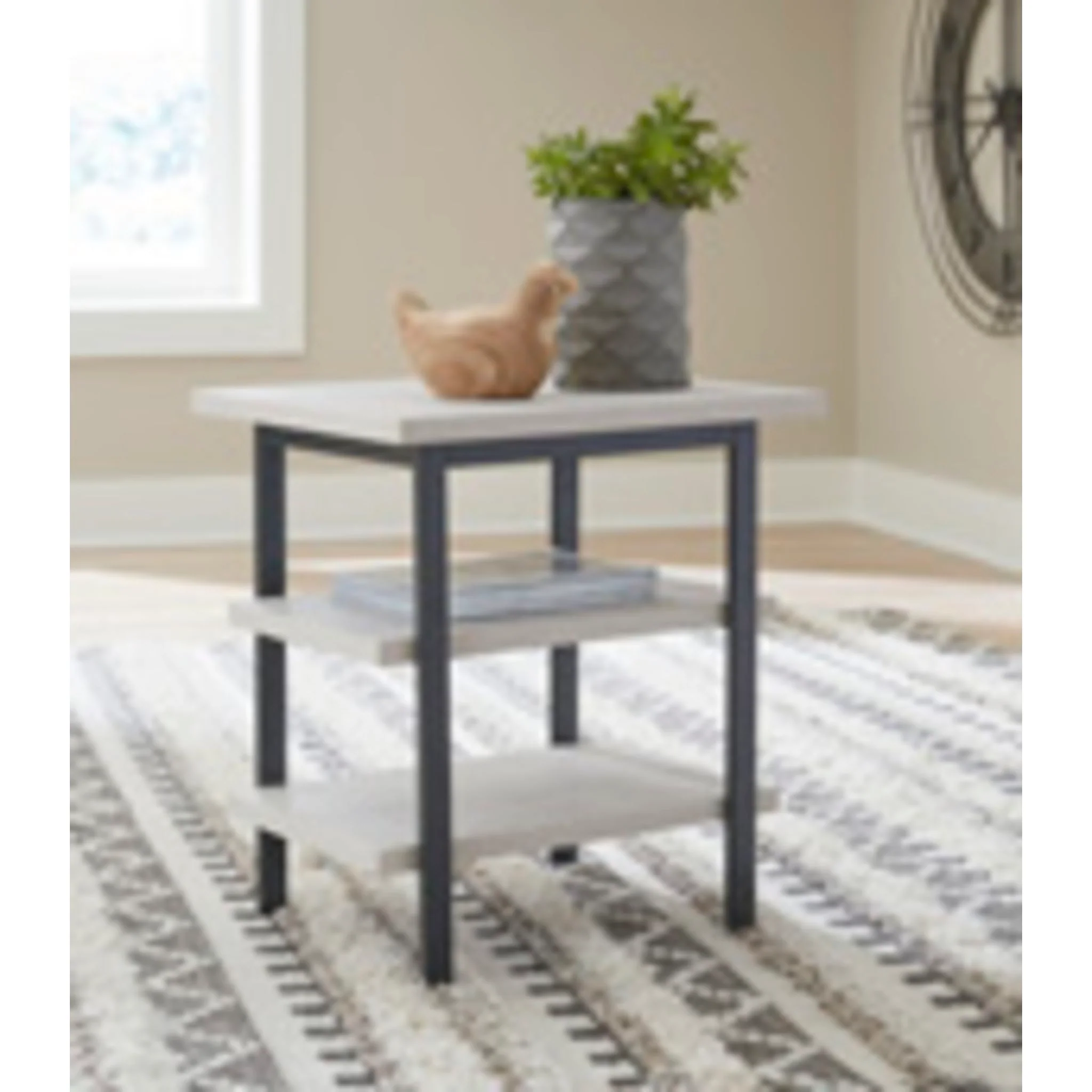 Bayflynn End Table - Whitewash - Image 4