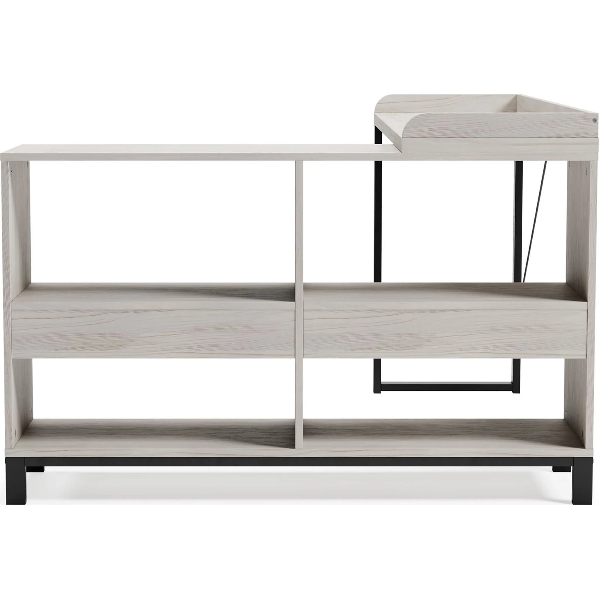 Bayflynn L-Desk - White/Black - Image 10