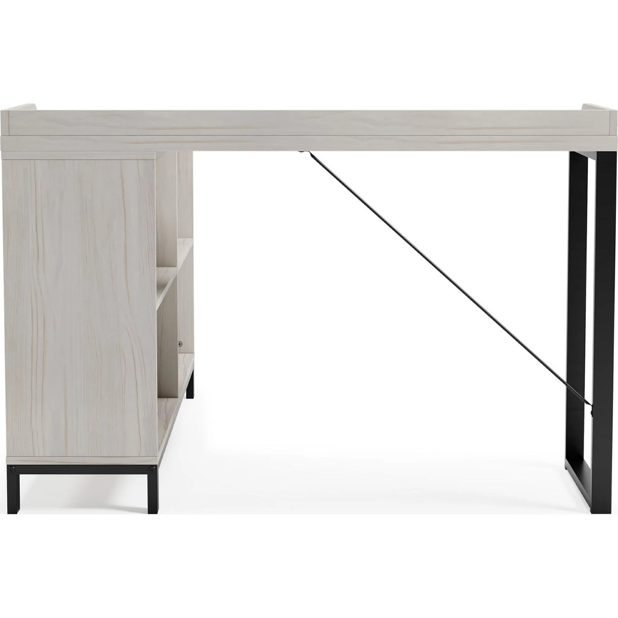 Bayflynn L-Desk - White/Black - Image 6