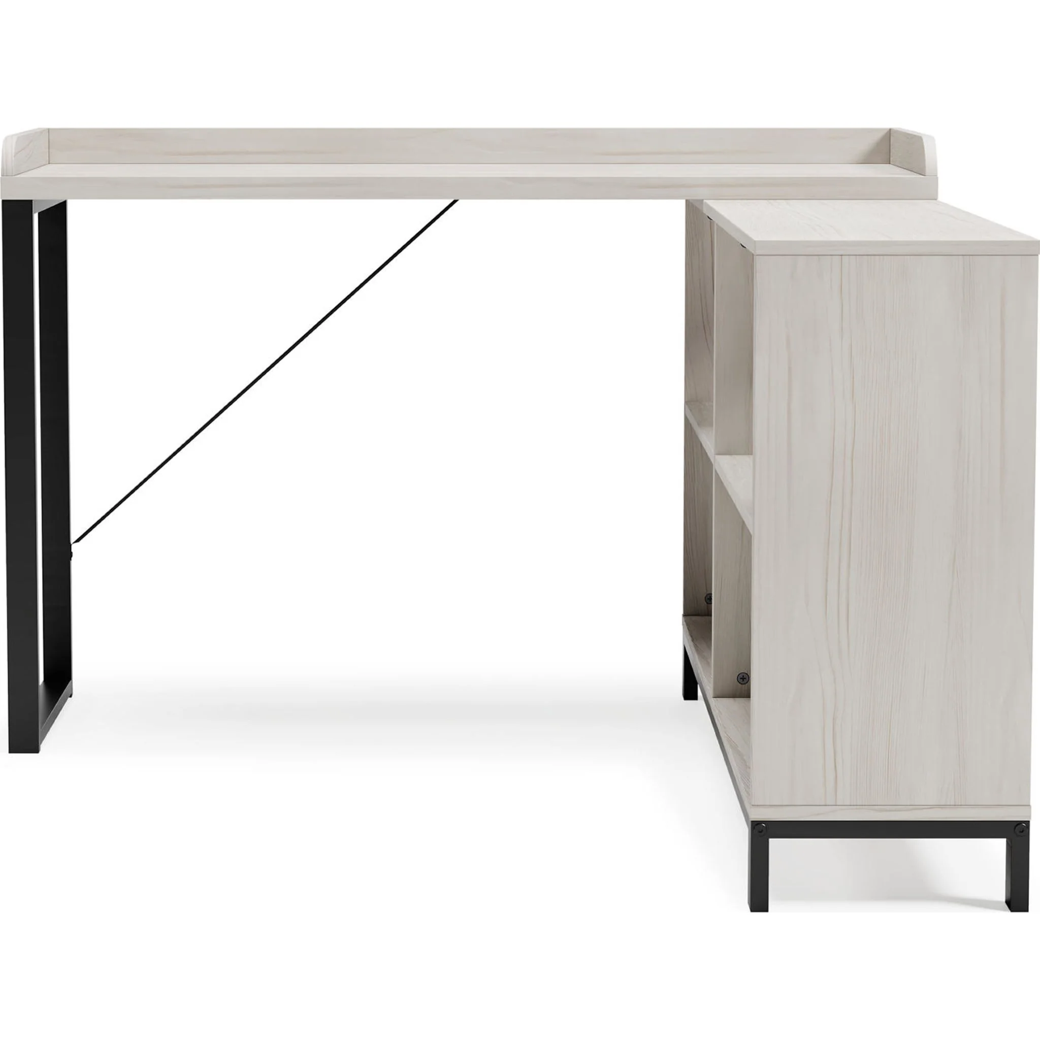 Bayflynn L-Desk - White/Black - Image 9