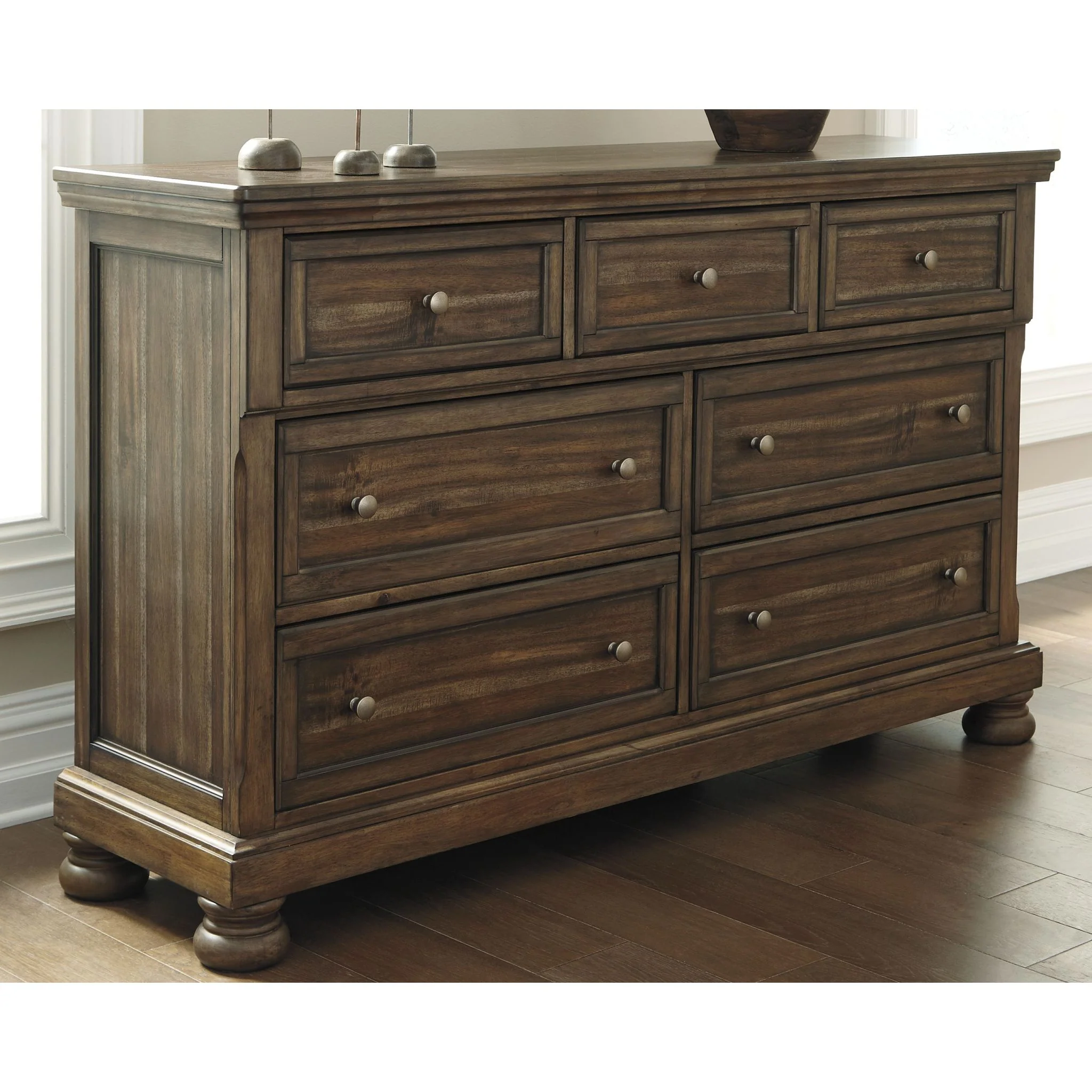 Flynnter Dresser - Medium Brown - Image 3