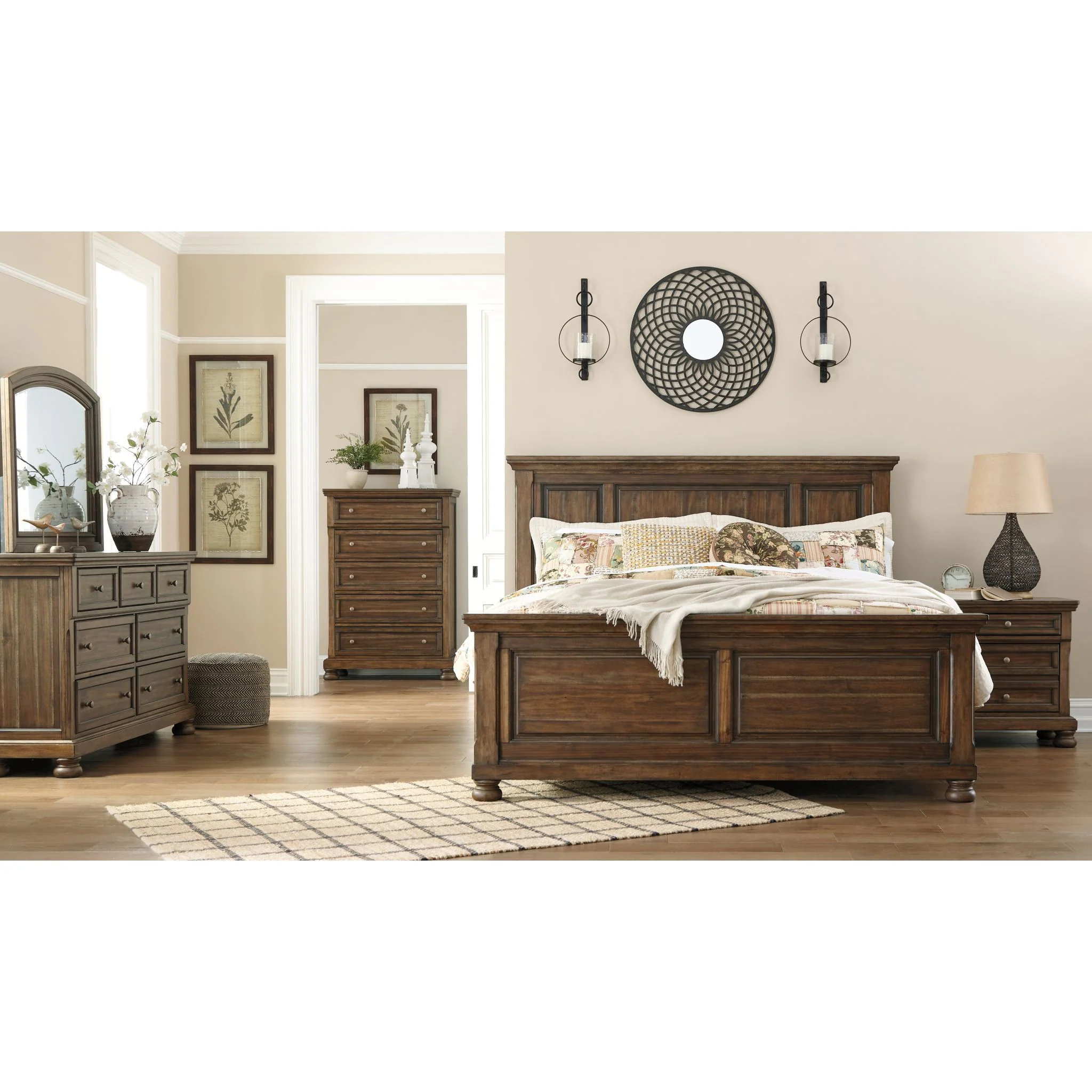Flynnter Nightstand - Medium Brown - Image 7