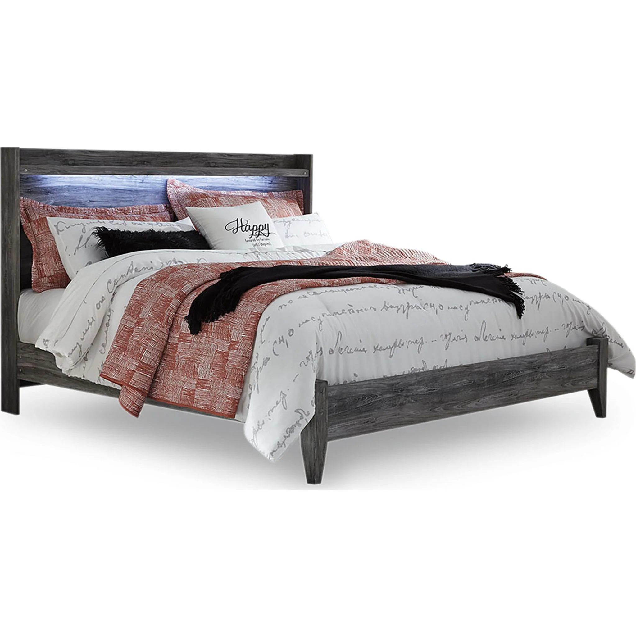 Baystorm 6 Piece King Panel Bedroom - Gray - Image 9