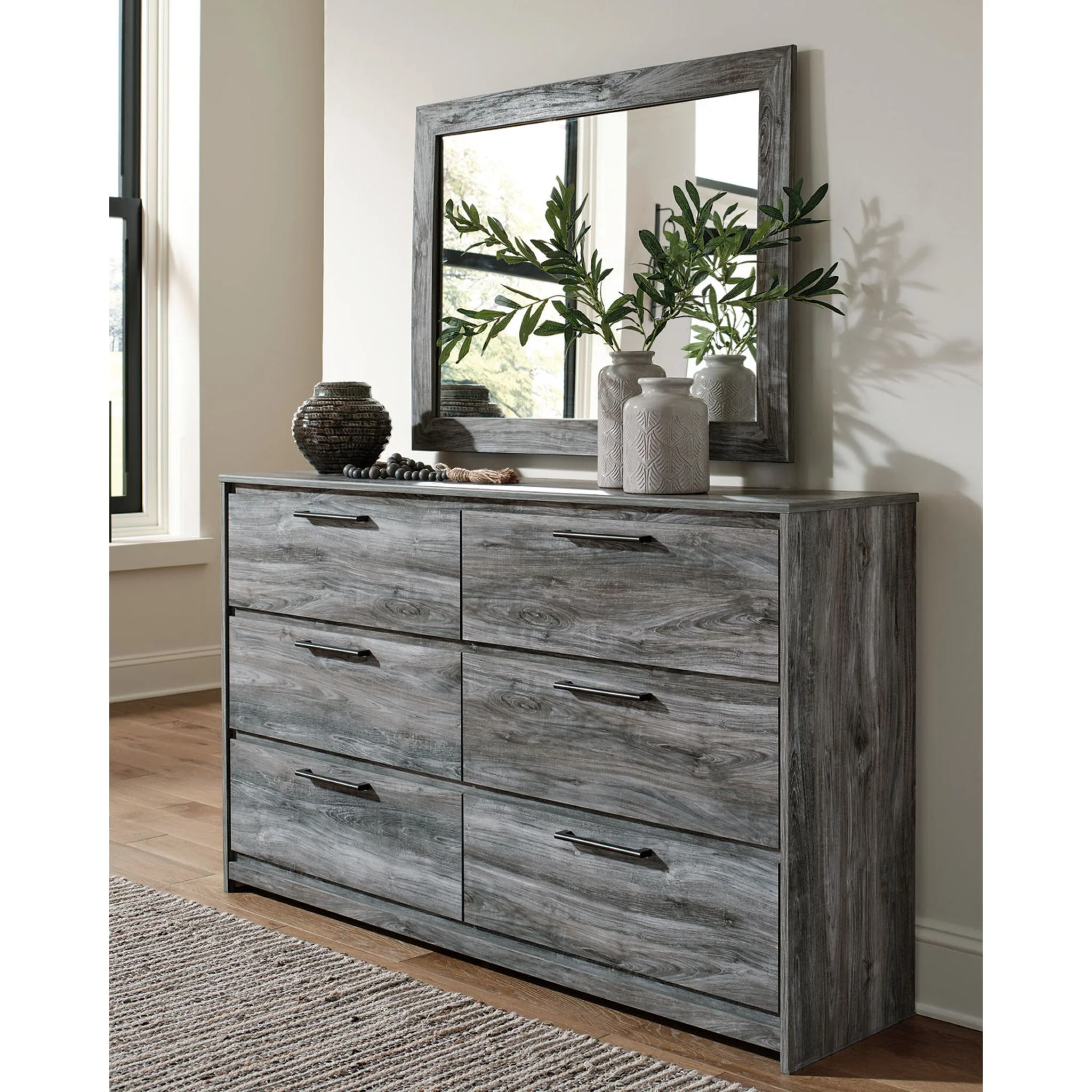 Baystorm 6 Piece Queen Panel Bedroom - Gray - Image 5